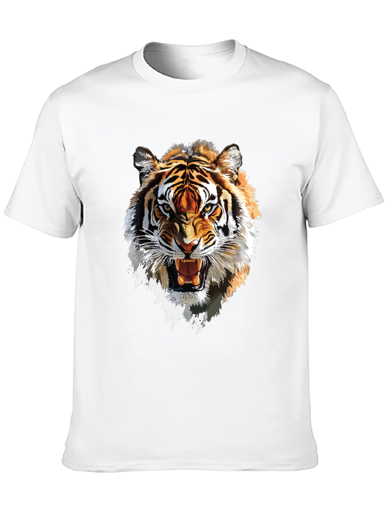 Black Tiger Graphic Tee - Bold Animal Print T-Shirt view 10