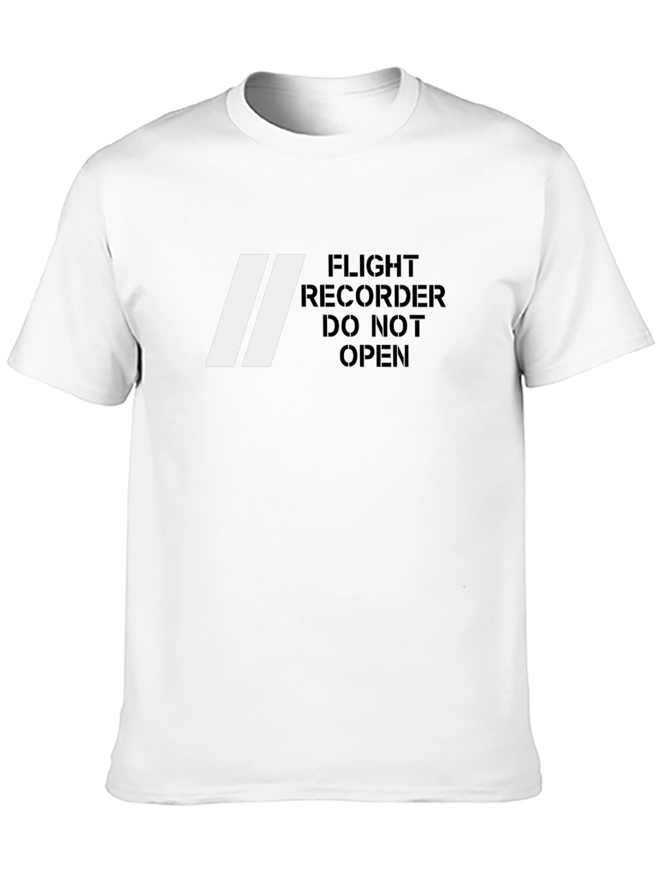 Black Flight Recorder T-Shirt - Do Not Open - Novelty Tee view 10