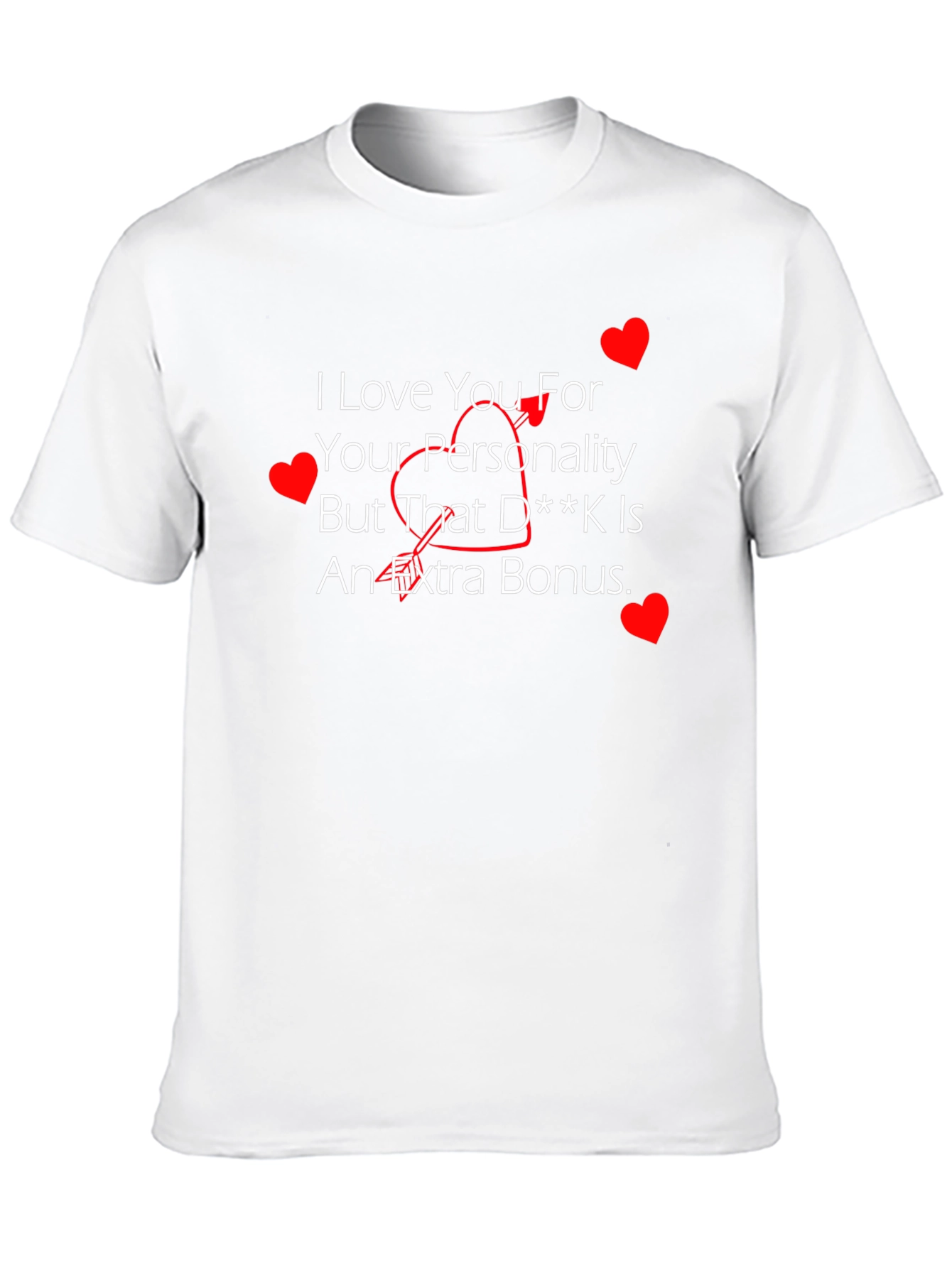 Black Humorous Love Bonus T-Shirt - Men's Black Tee view 10