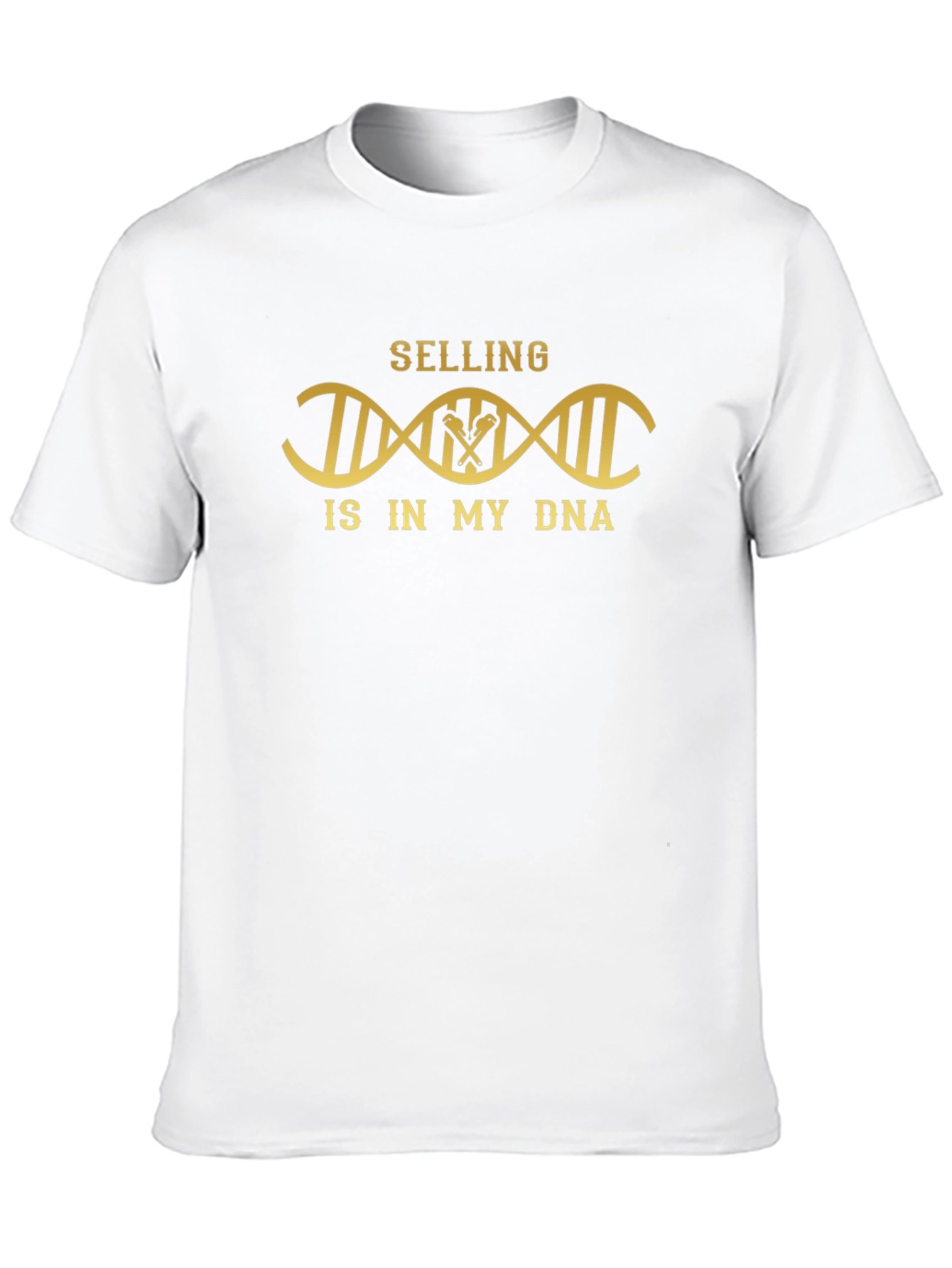 Black Selling DNA T-Shirt - Black Crew Neck view 10