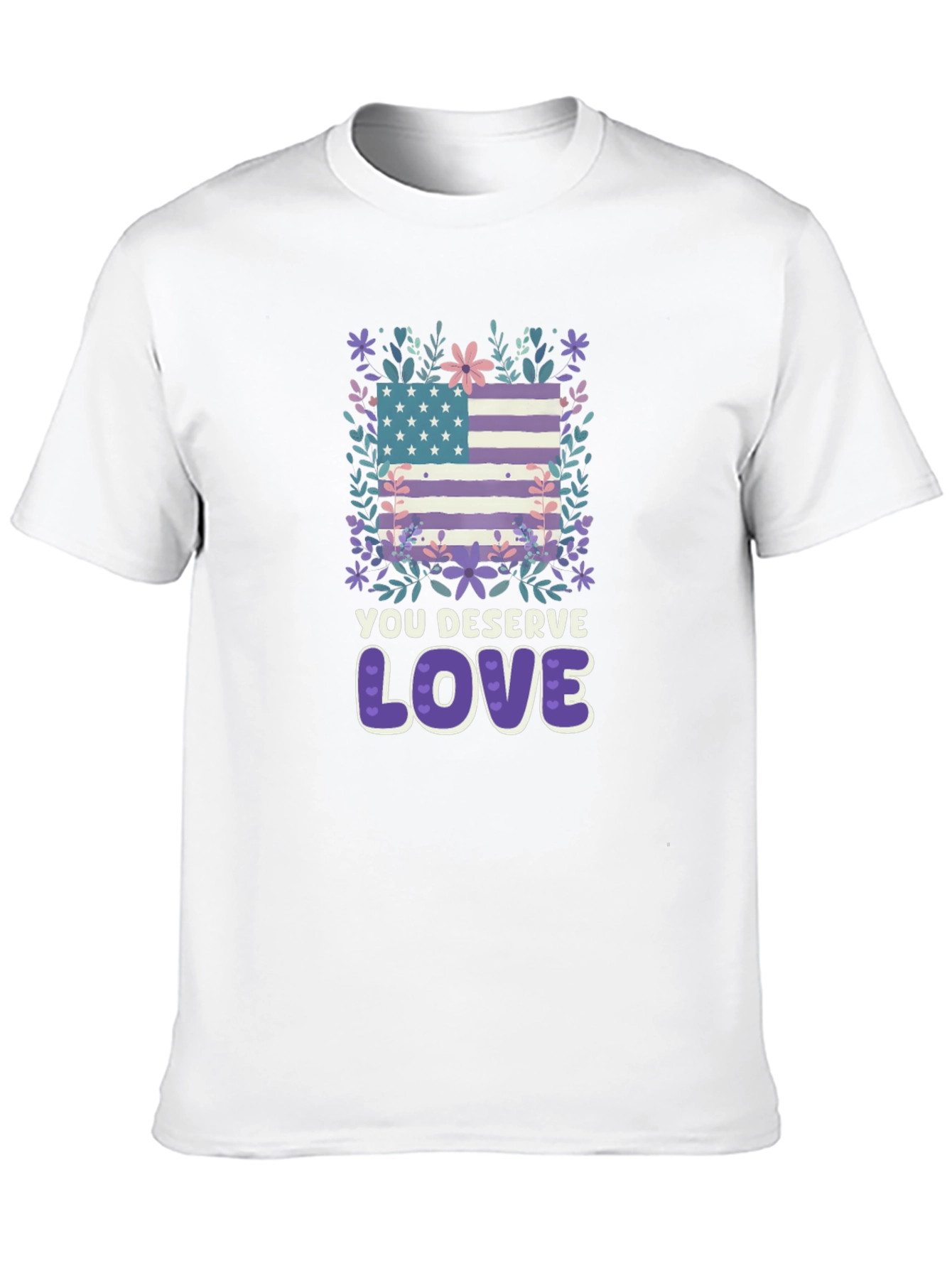 Black You Deserve Love Graphic Tee view 10