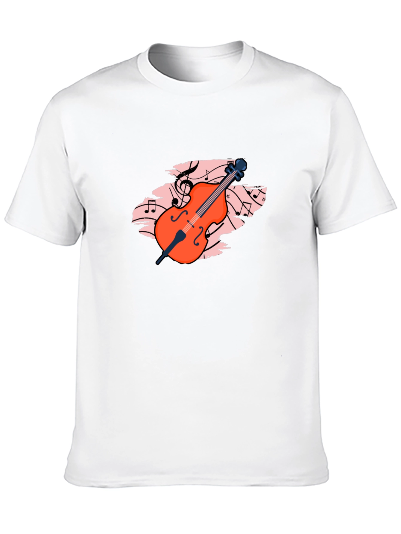 Black Musical Cello Graphic Tee - Black view 10