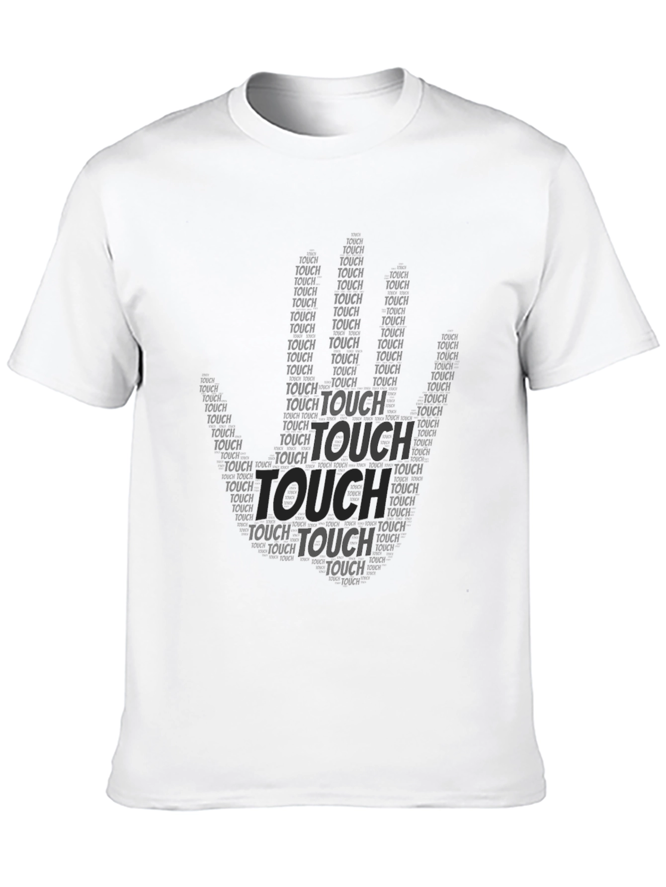 Black Black Touch Graphic Print T-Shirt view 10