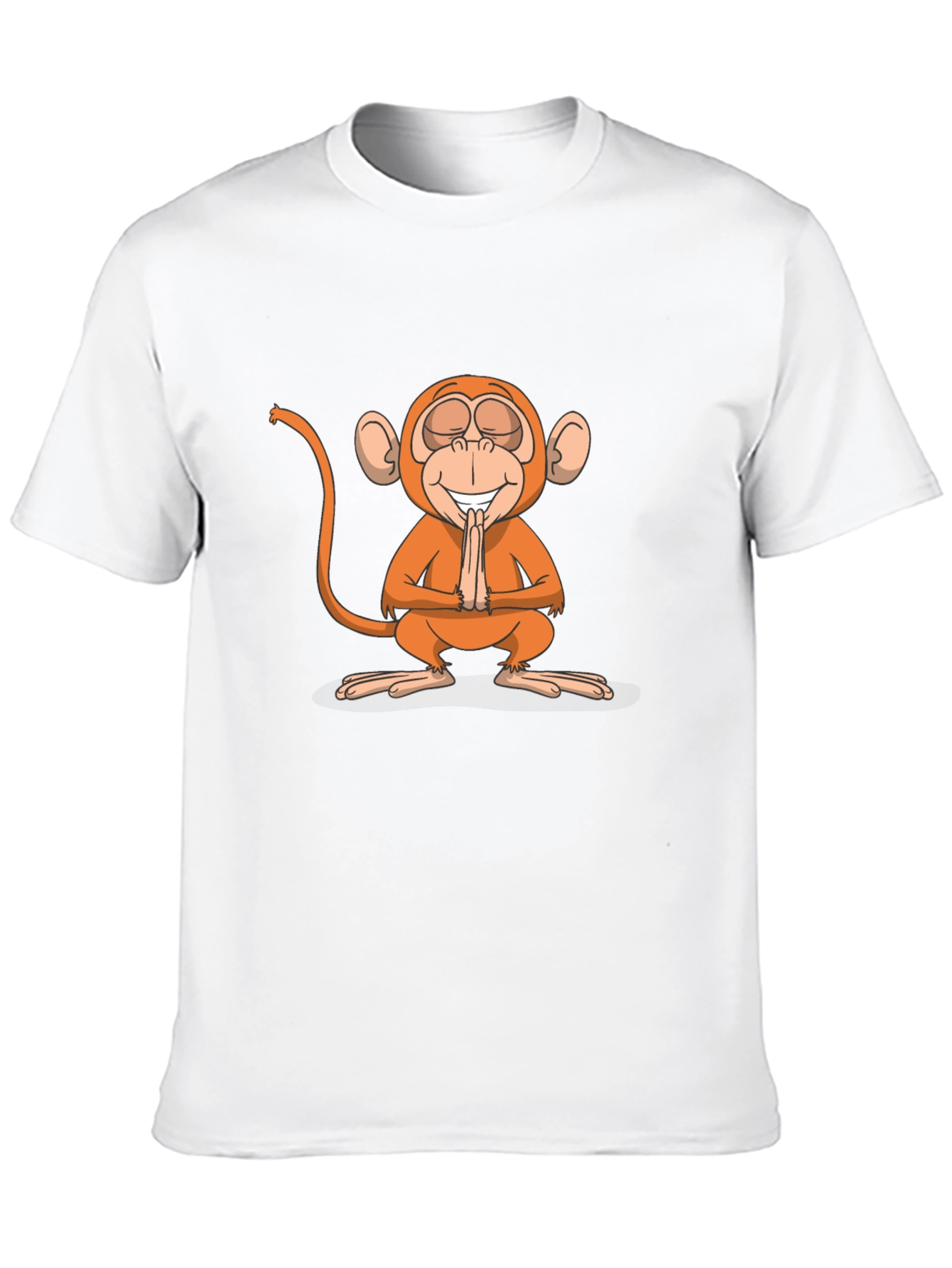 Black Zen Monkey Graphic Tee - Black Unisex T-Shirt view 10