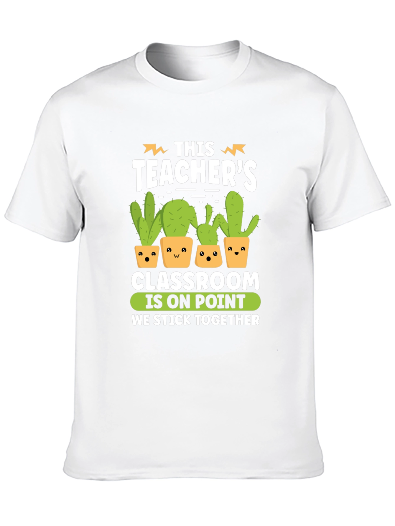 Black Funny Teacher Cactus Graphic T-Shirt view 10