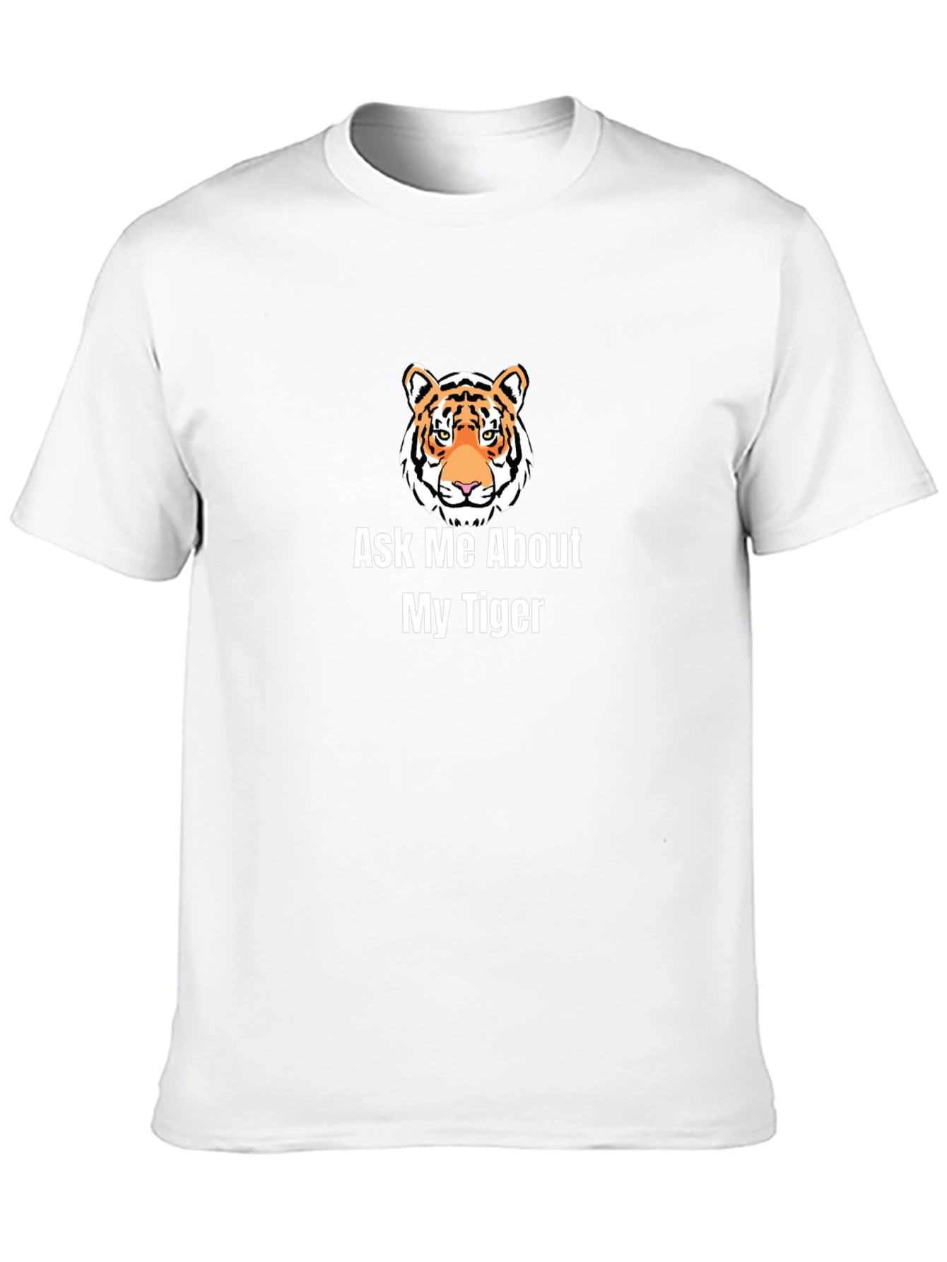 Black Ask Me About My Tiger Graphic T-Shirt view 10