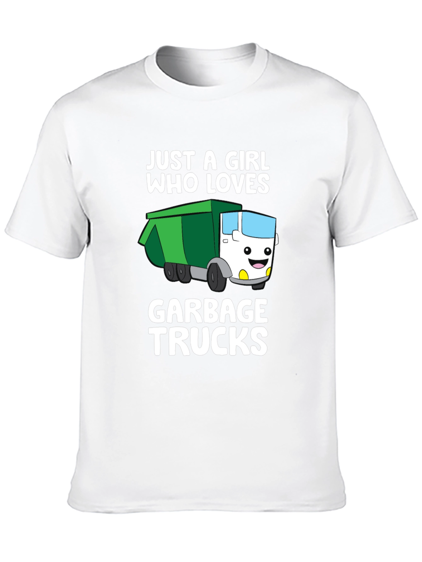 Black Girl Who Loves Garbage Trucks T-Shirt view 10