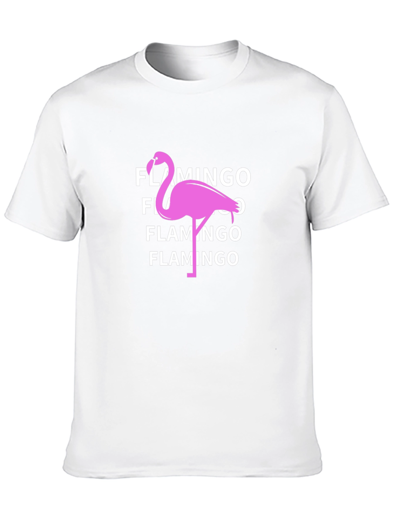 Black Flamingo Graphic Tee - Black Cotton T-Shirt view 10