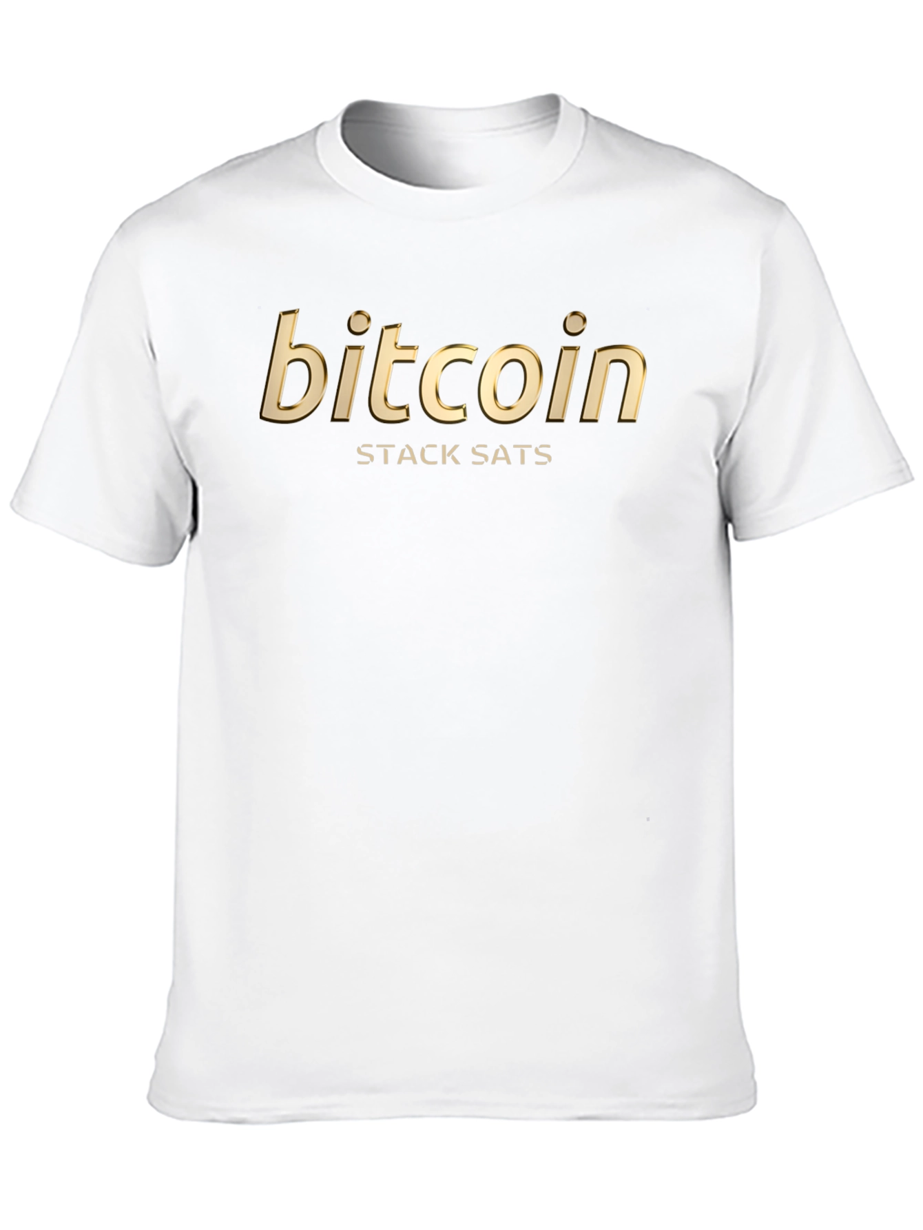 Black Bitcoin 'Stack Sats' Black T-Shirt view 10