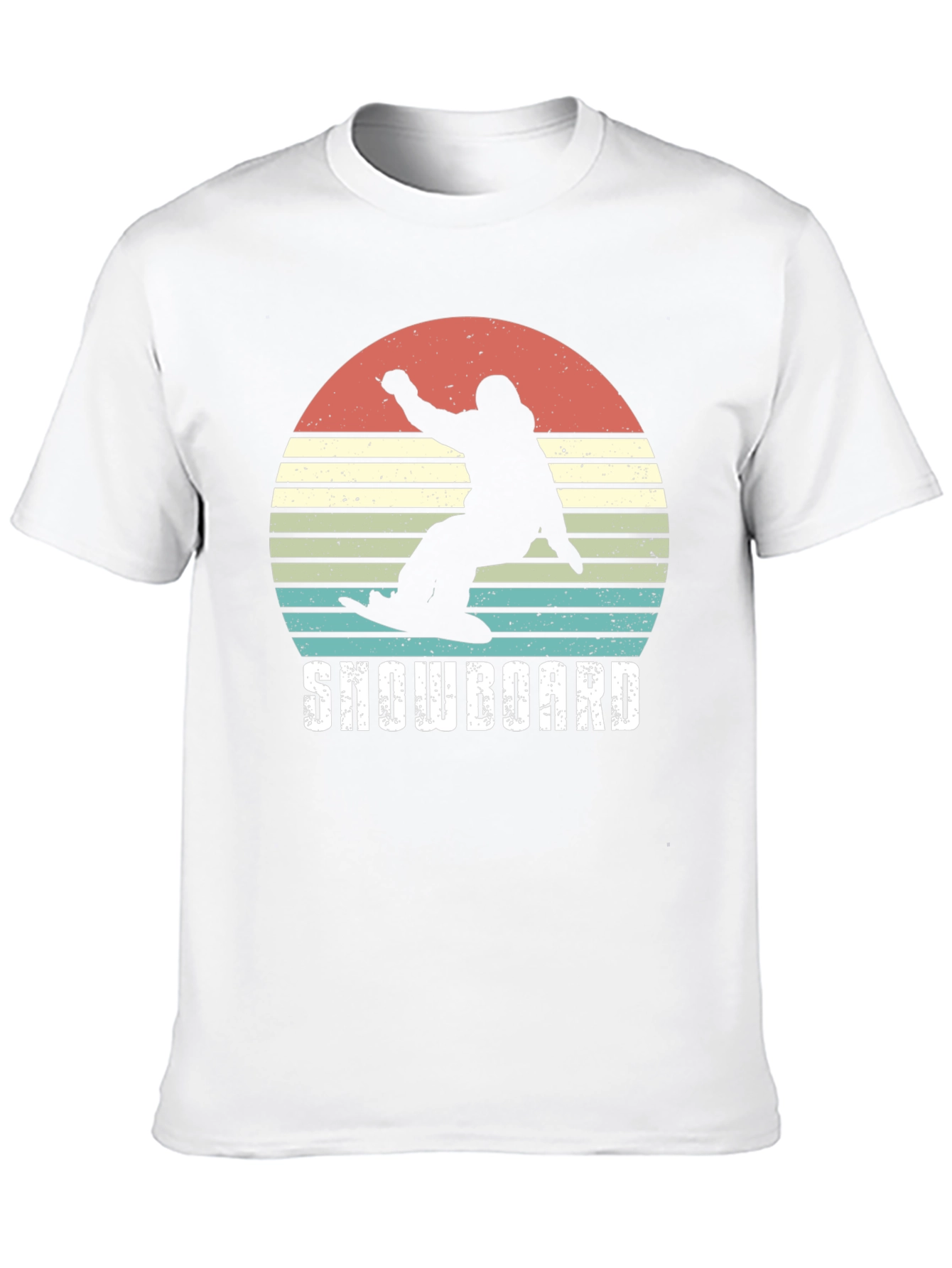 Black Snowboard Retro Graphic Tee view 10