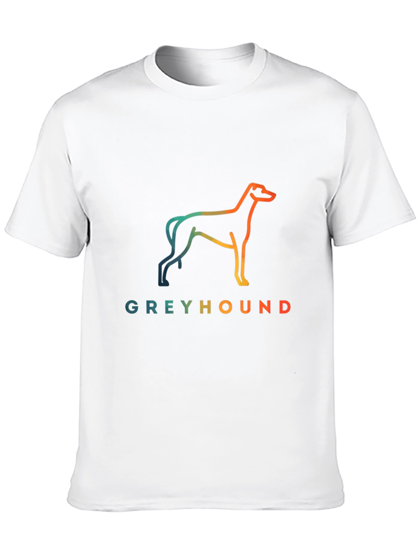 Black Greyhound Dog Graphic Tee - Unisex Black T-Shirt view 10