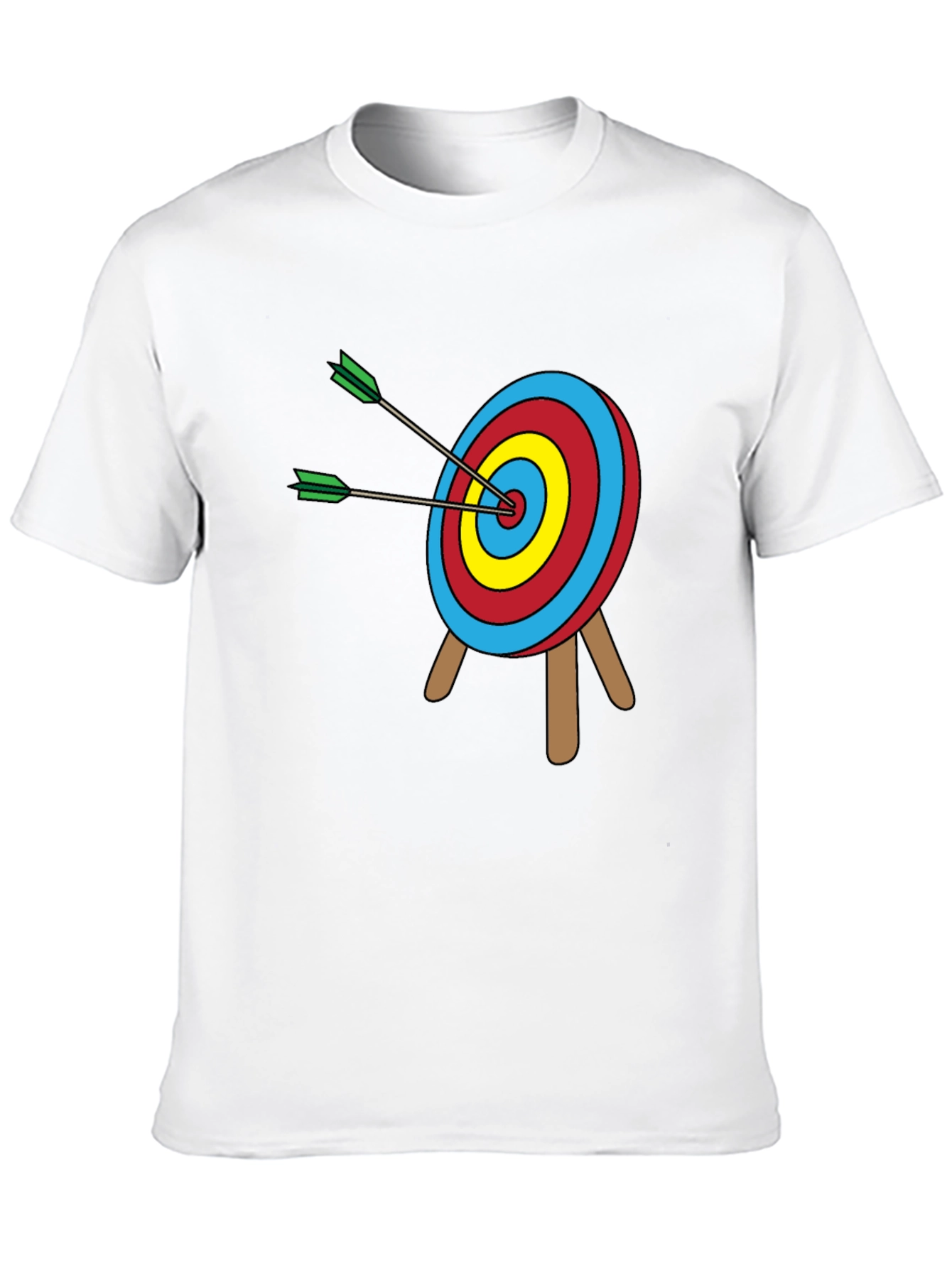 Black Archery Target T-Shirt: Bullseye Design view 10