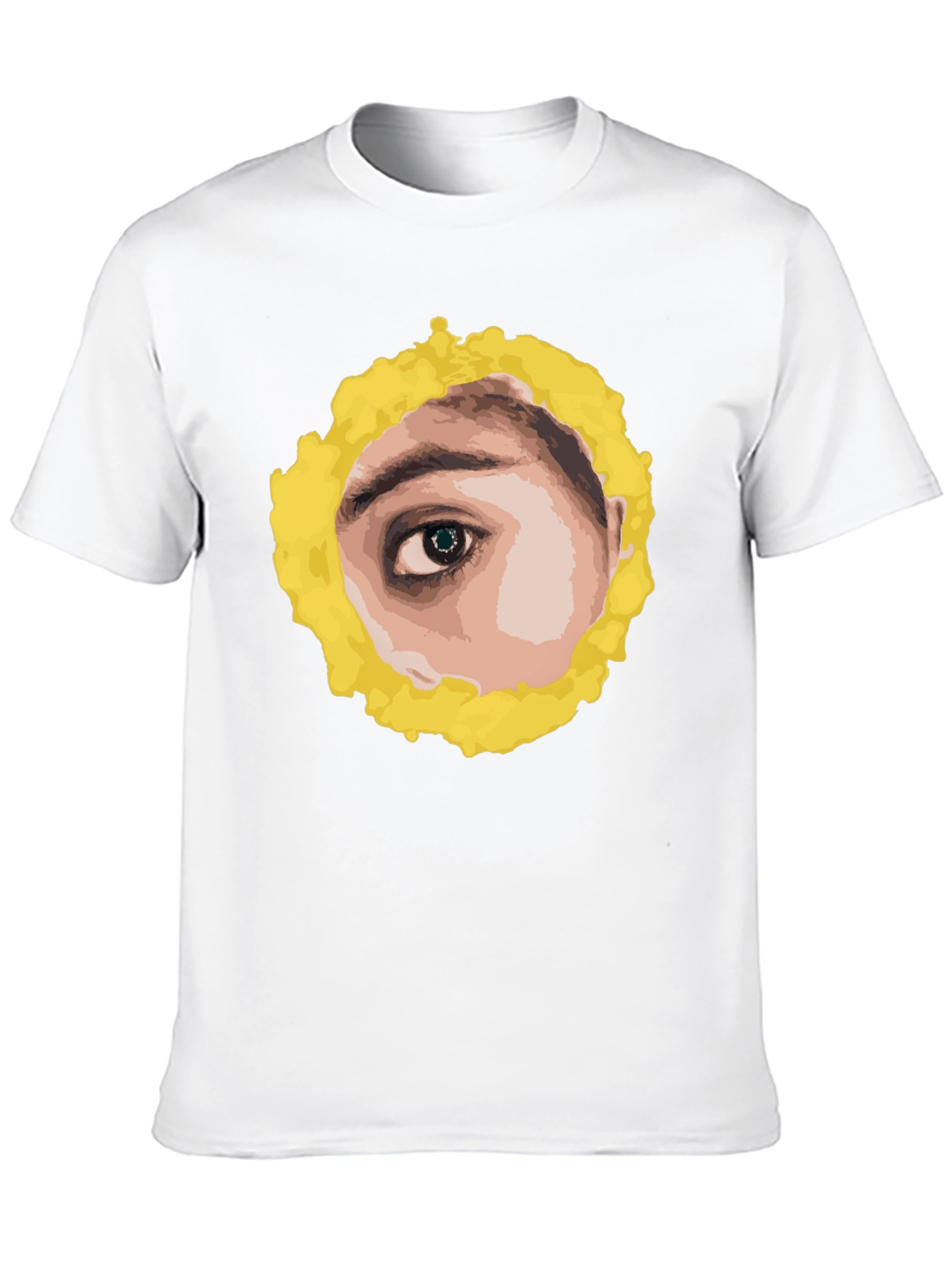 Black Eye See You Graphic Tee - Black Cotton T-Shirt view 10