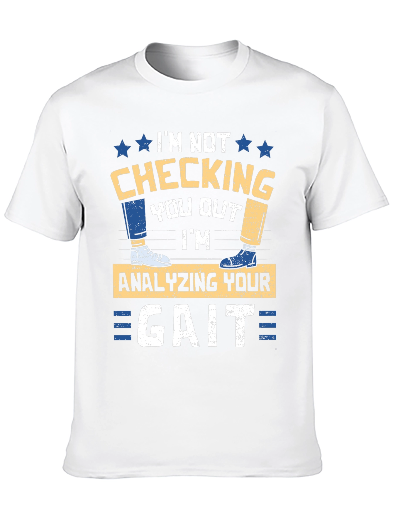 Black Gait Analysis T-Shirt - Funny Podiatrist Tee view 10