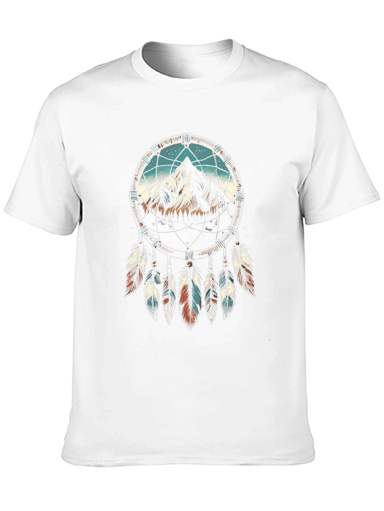 Black Dreamcatcher Mountain Graphic Tee - Black view 10