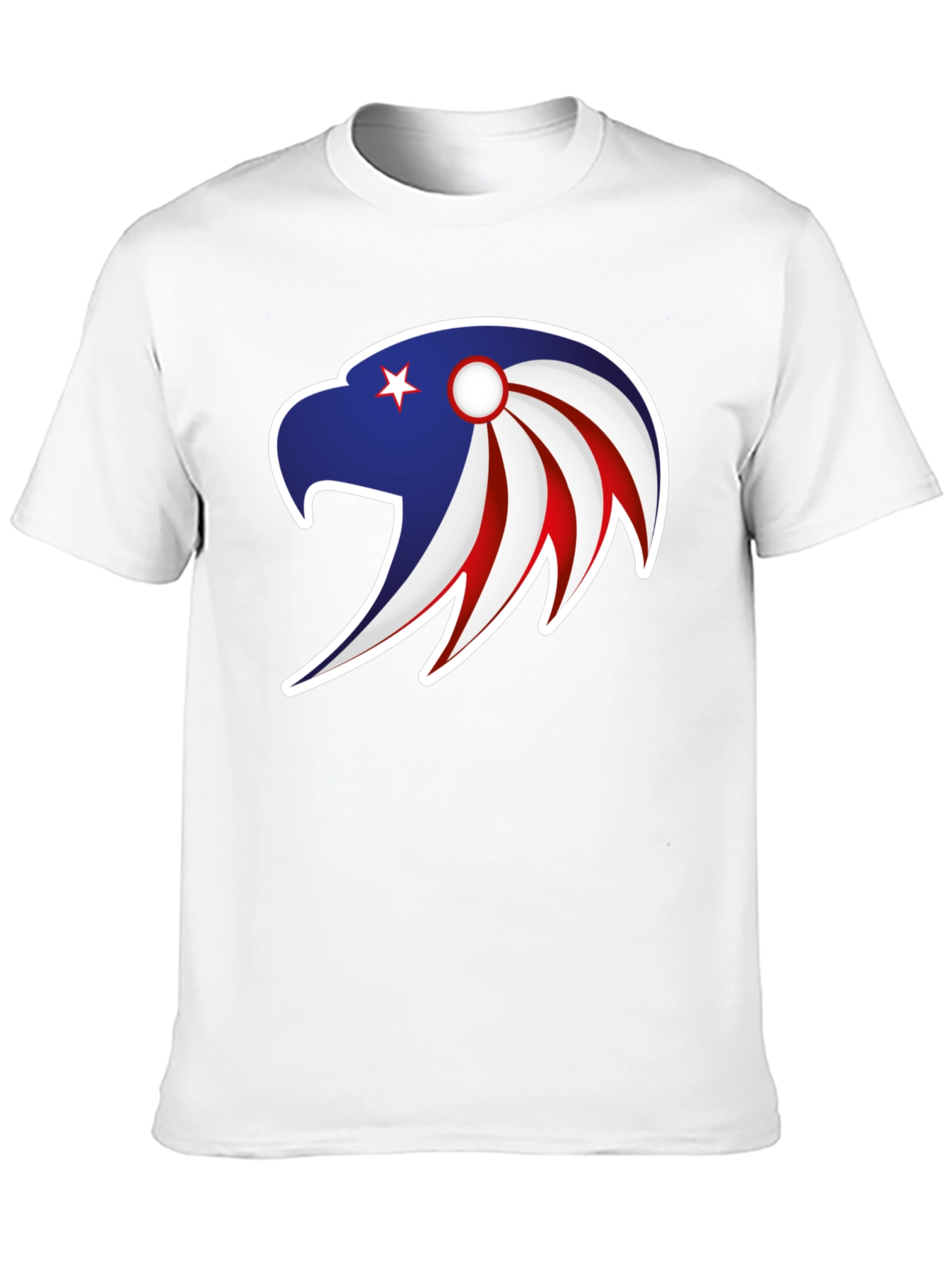 Patriotic Eagle Graphic Tee - Stylish Men's Black T-Shirt - 10