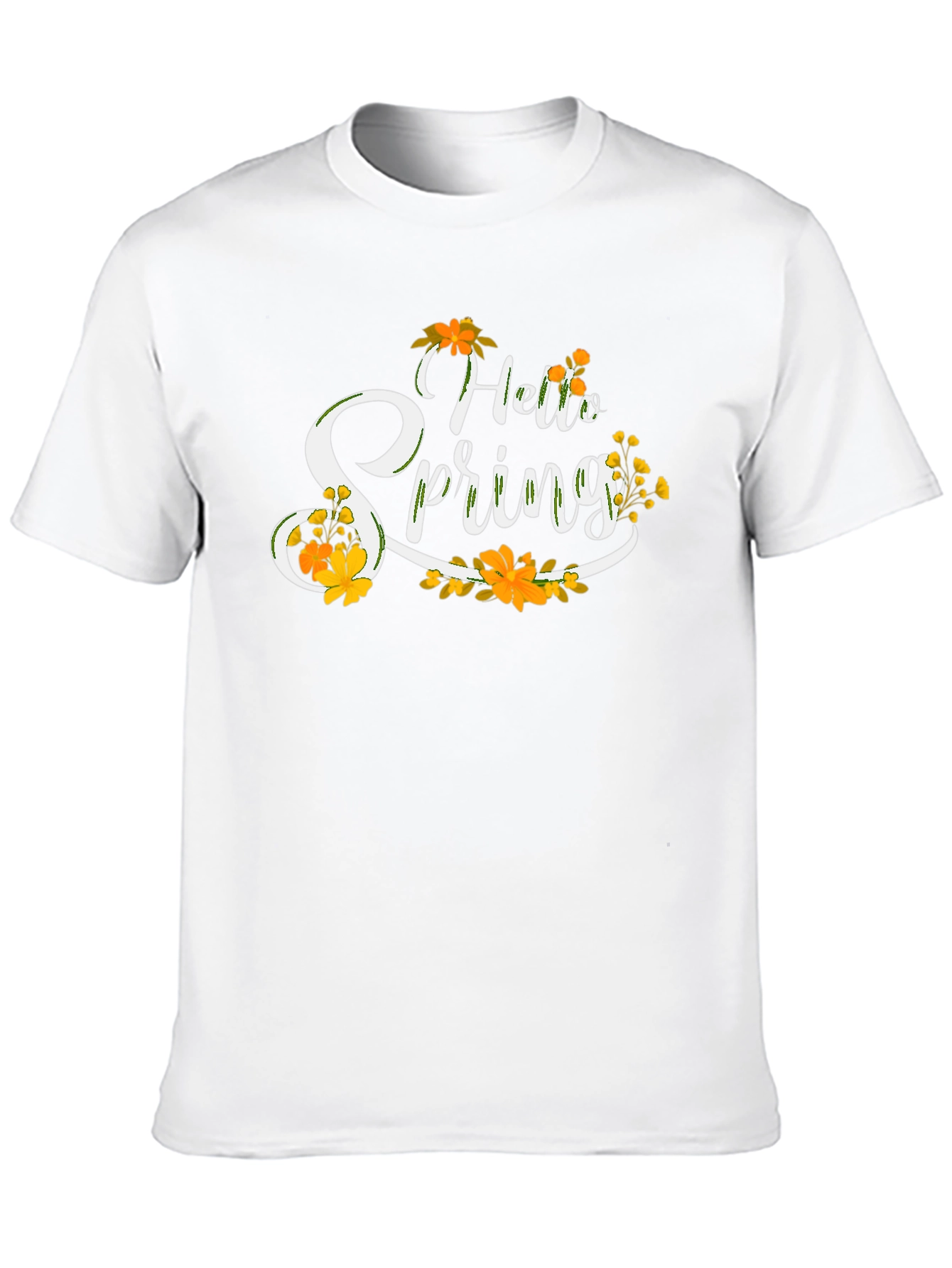 Black Hello Spring Floral T-Shirt - Black view 10