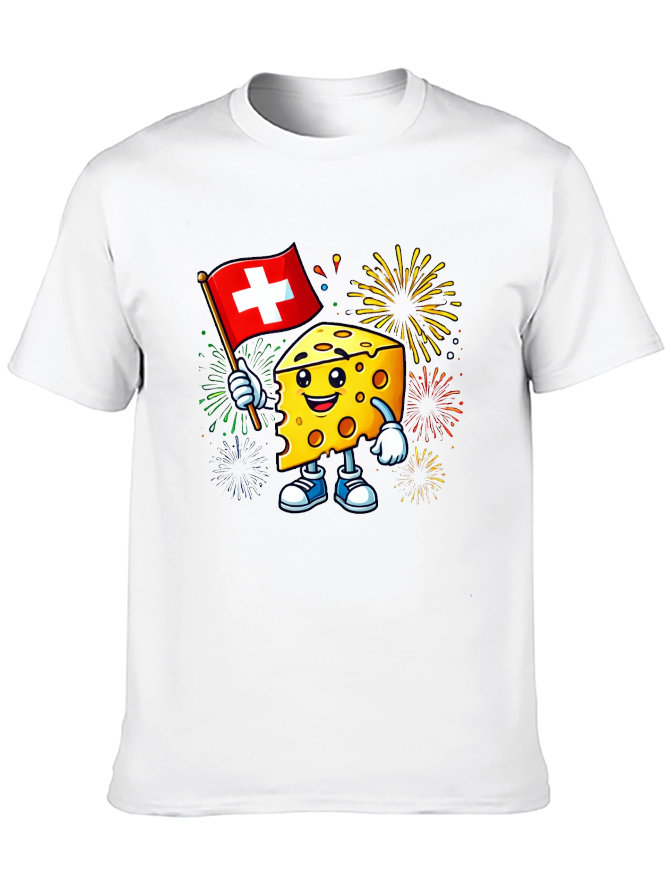 Black Swiss Cheese Celebration T-Shirt view 10