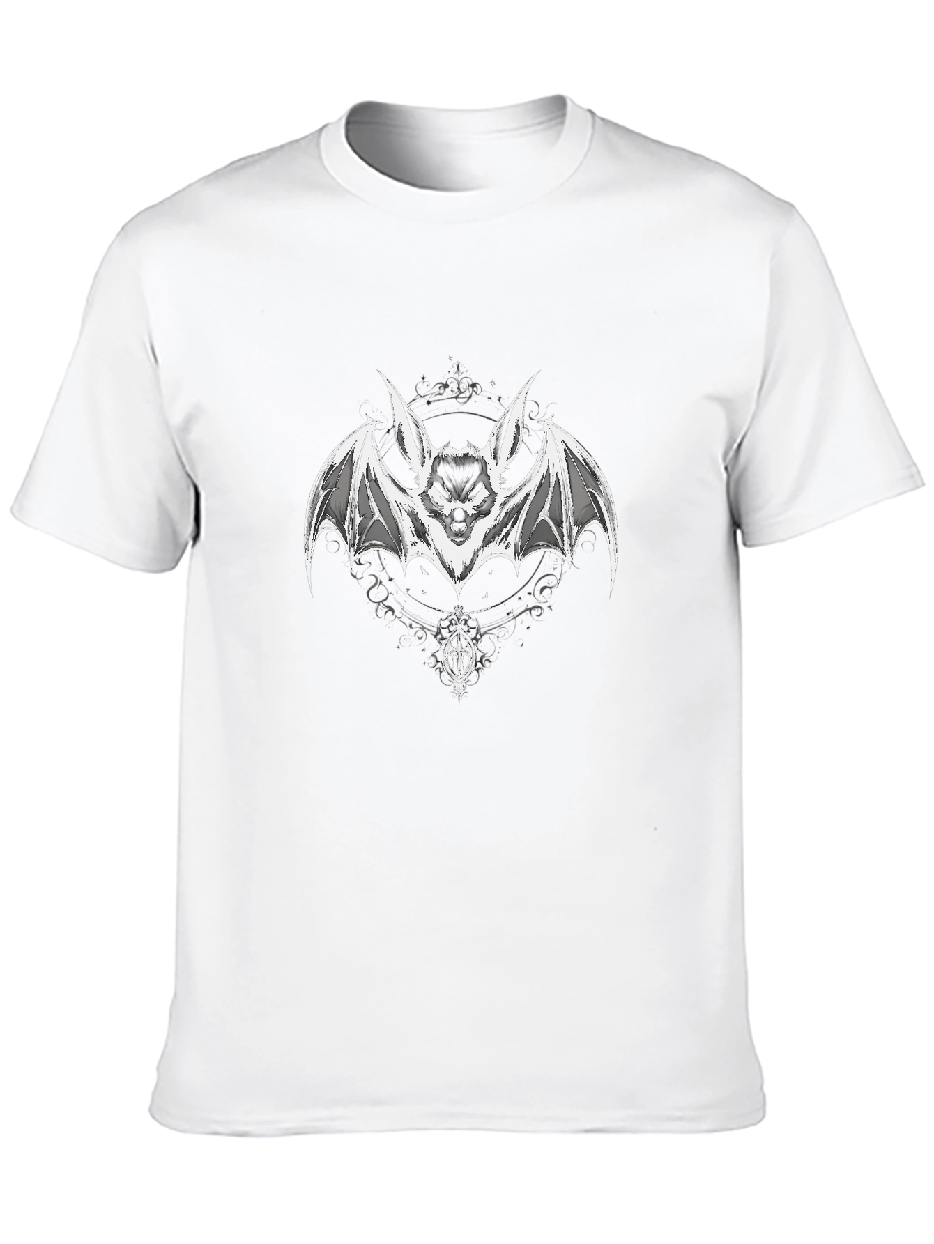 Black Bat Graphic Black T-Shirt view 10