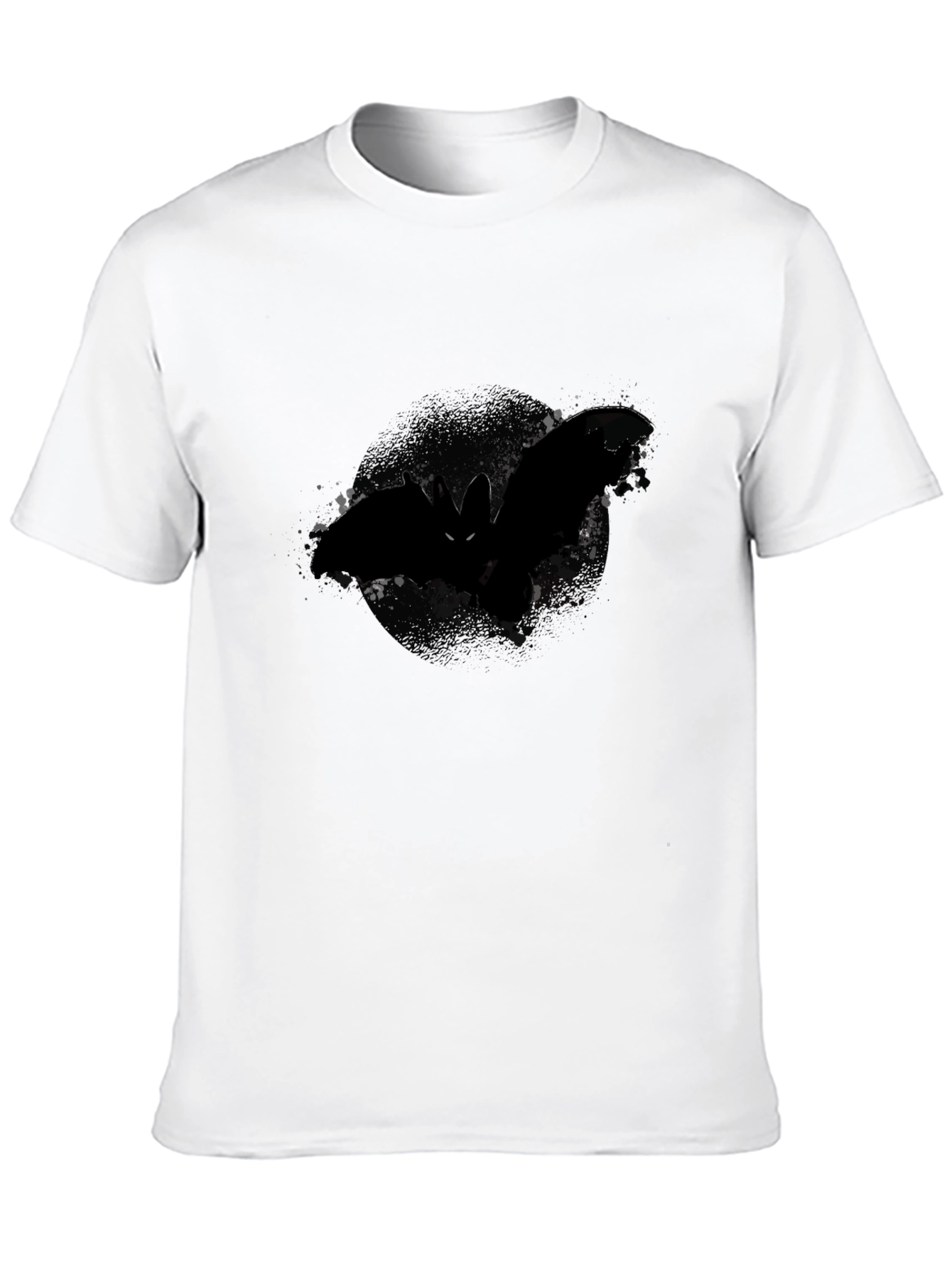Black Men's Black Bat Graphic Tee view 10