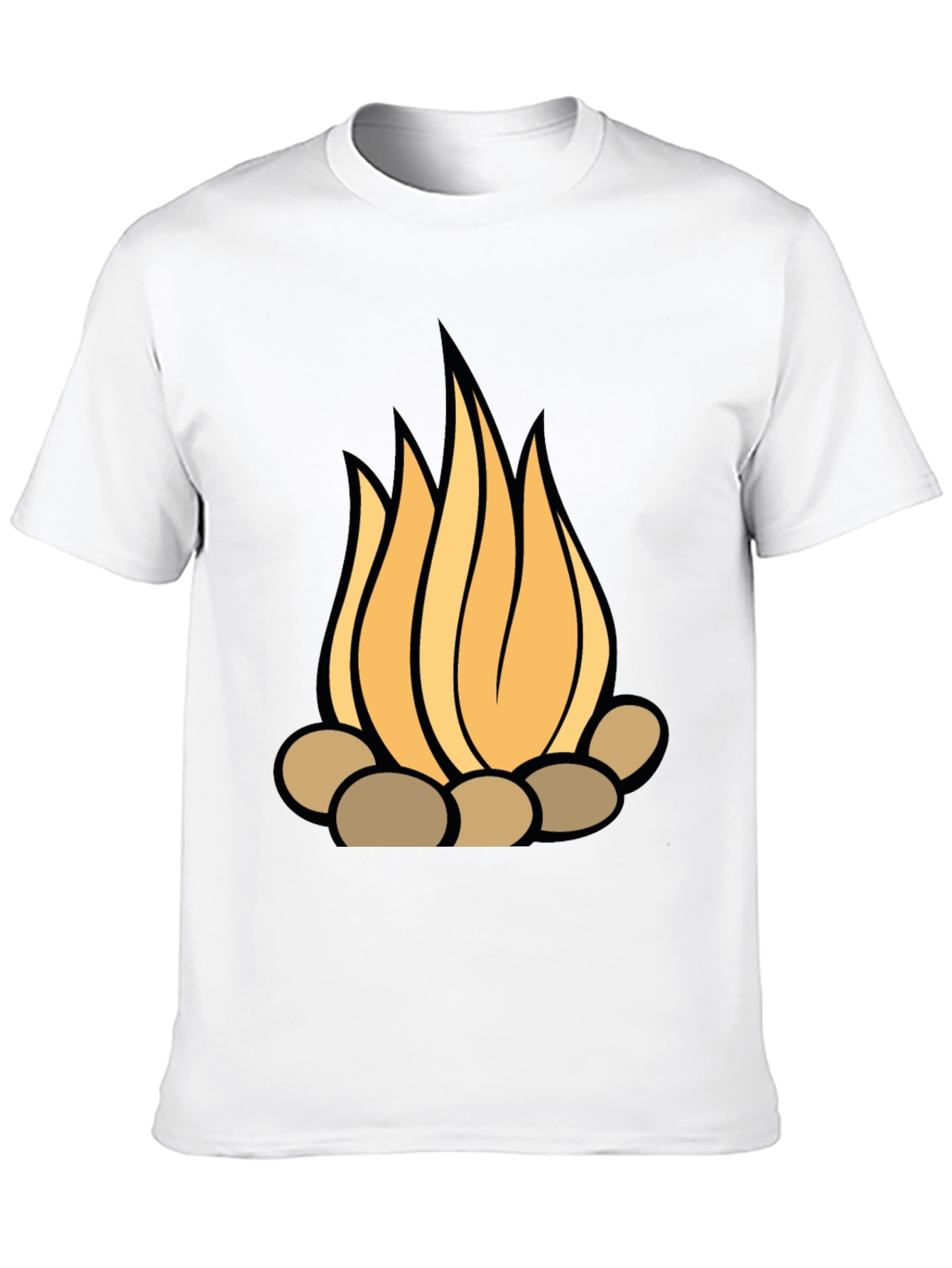 Black Campfire Graphic Tee - Stylish Black T-Shirt view 10