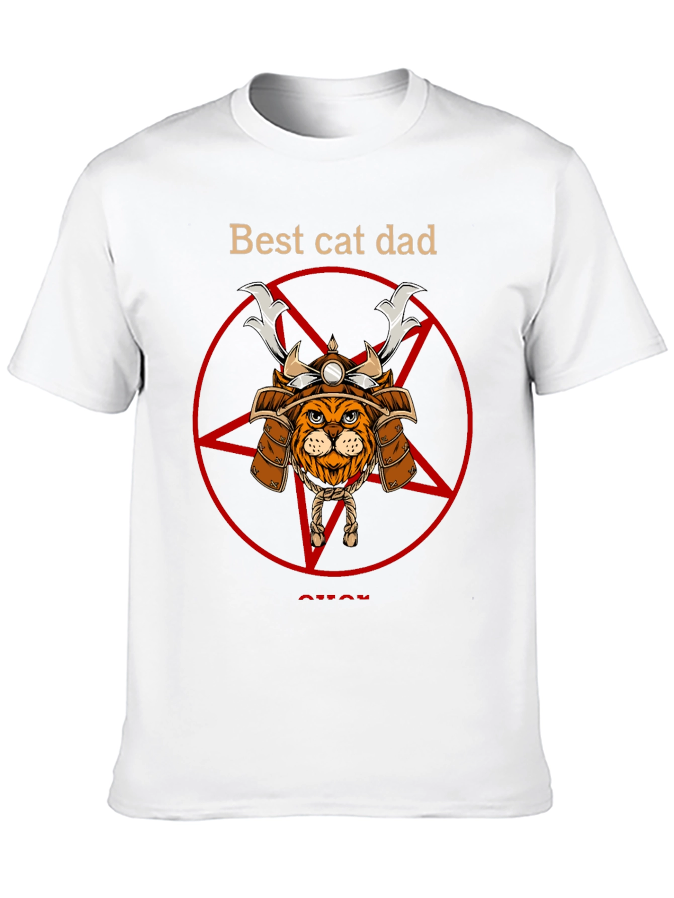 Black Best Cat Dad Samurai T-Shirt view 10