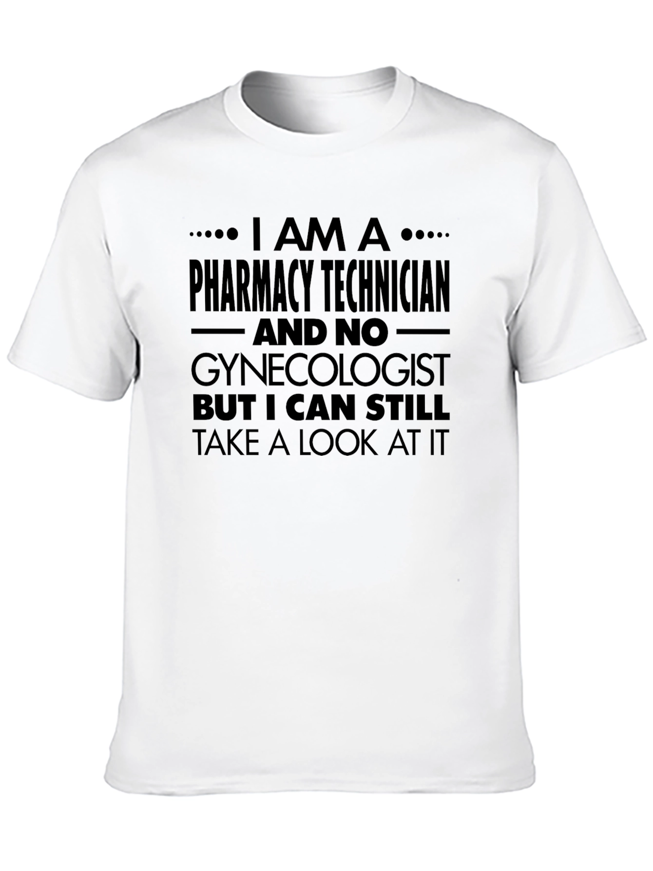 Black Pharmacy Technician Humor T-Shirt view 10