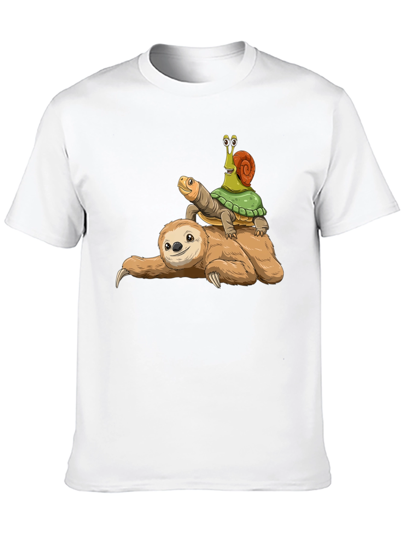Black Sloth, Turtle, Snail T-Shirt - Slow Ride Funny Tee view 10