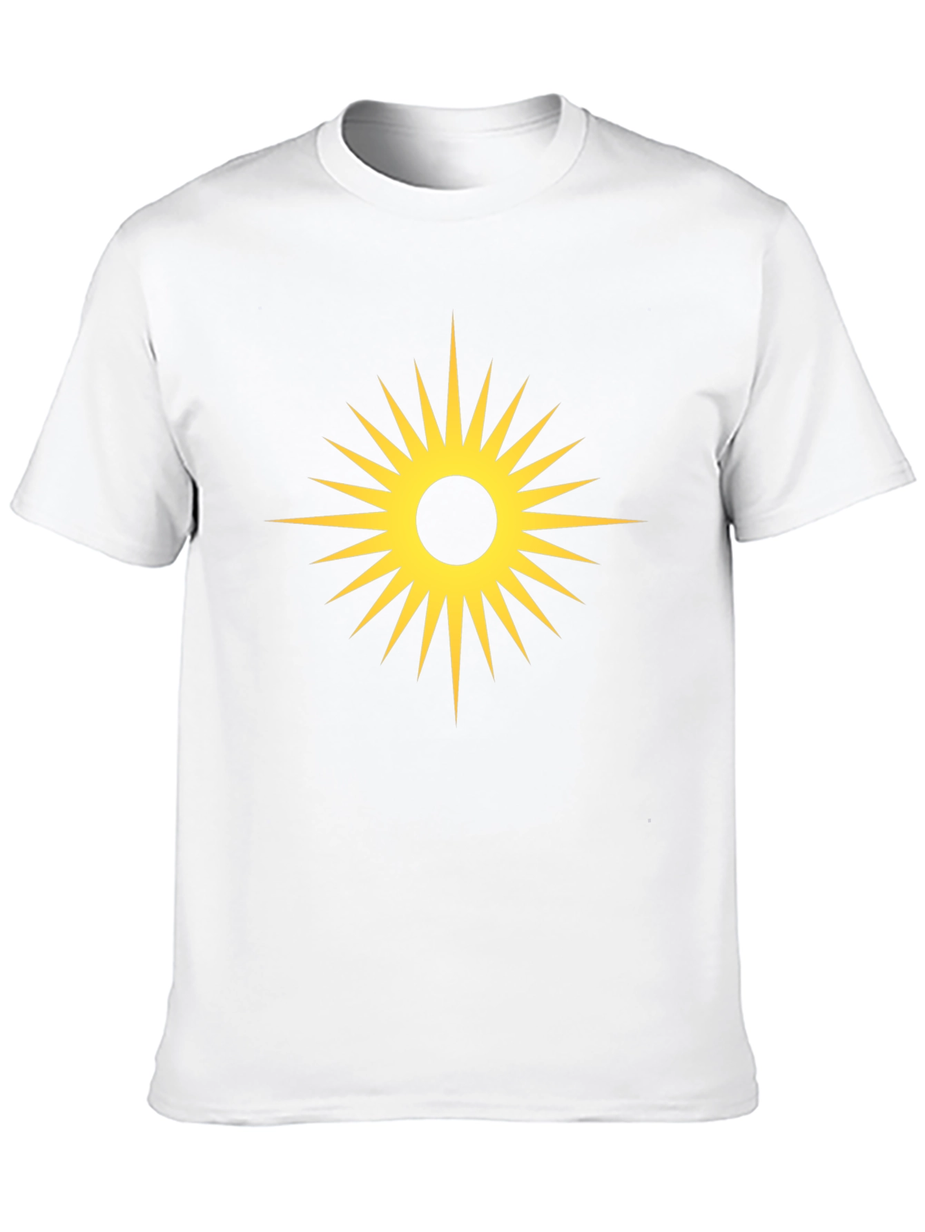 Black Radiant Sunburst Graphic Tee - Black Cotton T-Shirt view 10