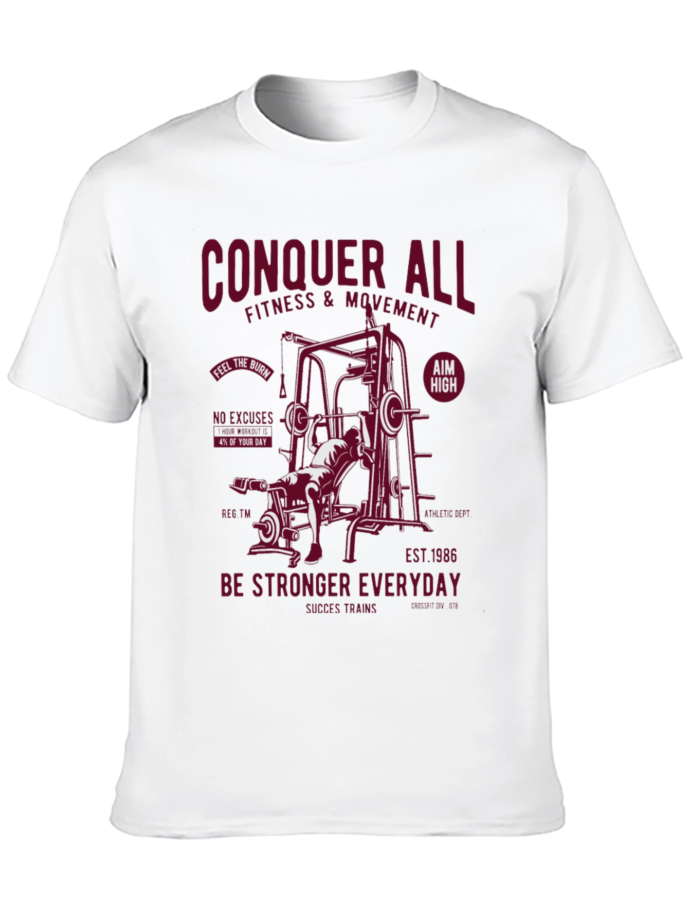 Black Conquer All Fitness T-Shirt view 10