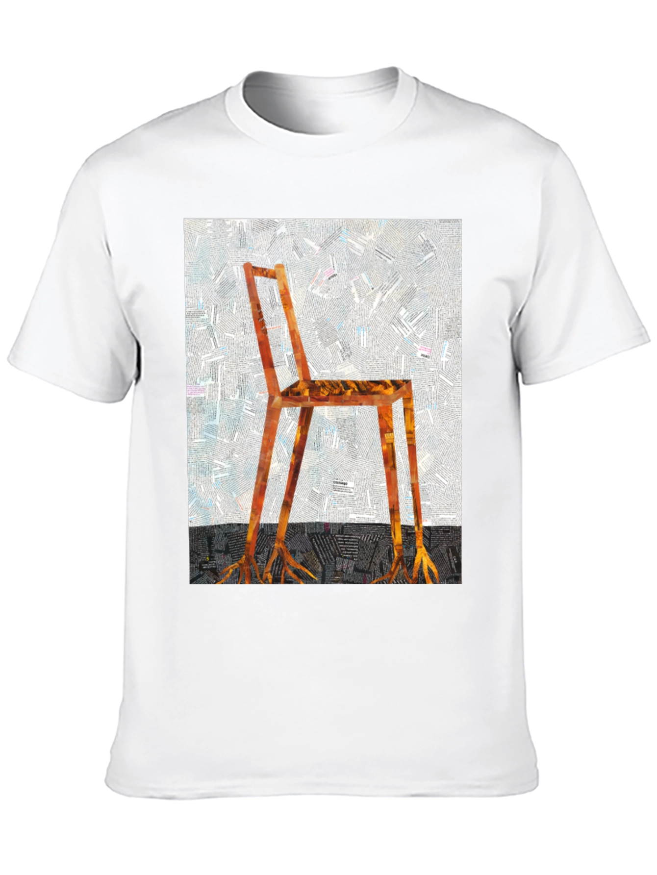 Black Artistic Chair Graphic Tee - Unique Design, Comfortable Fit view 10