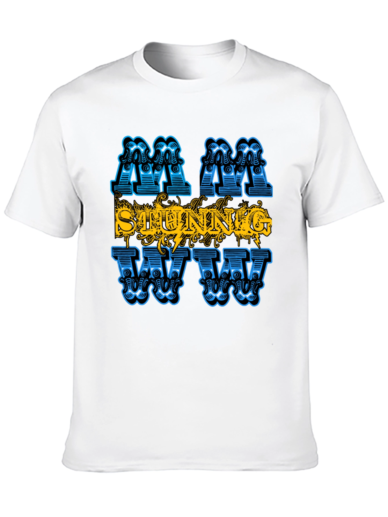 Black Stunning Graphic Print T-Shirt - Men's Fashion Tee view 10