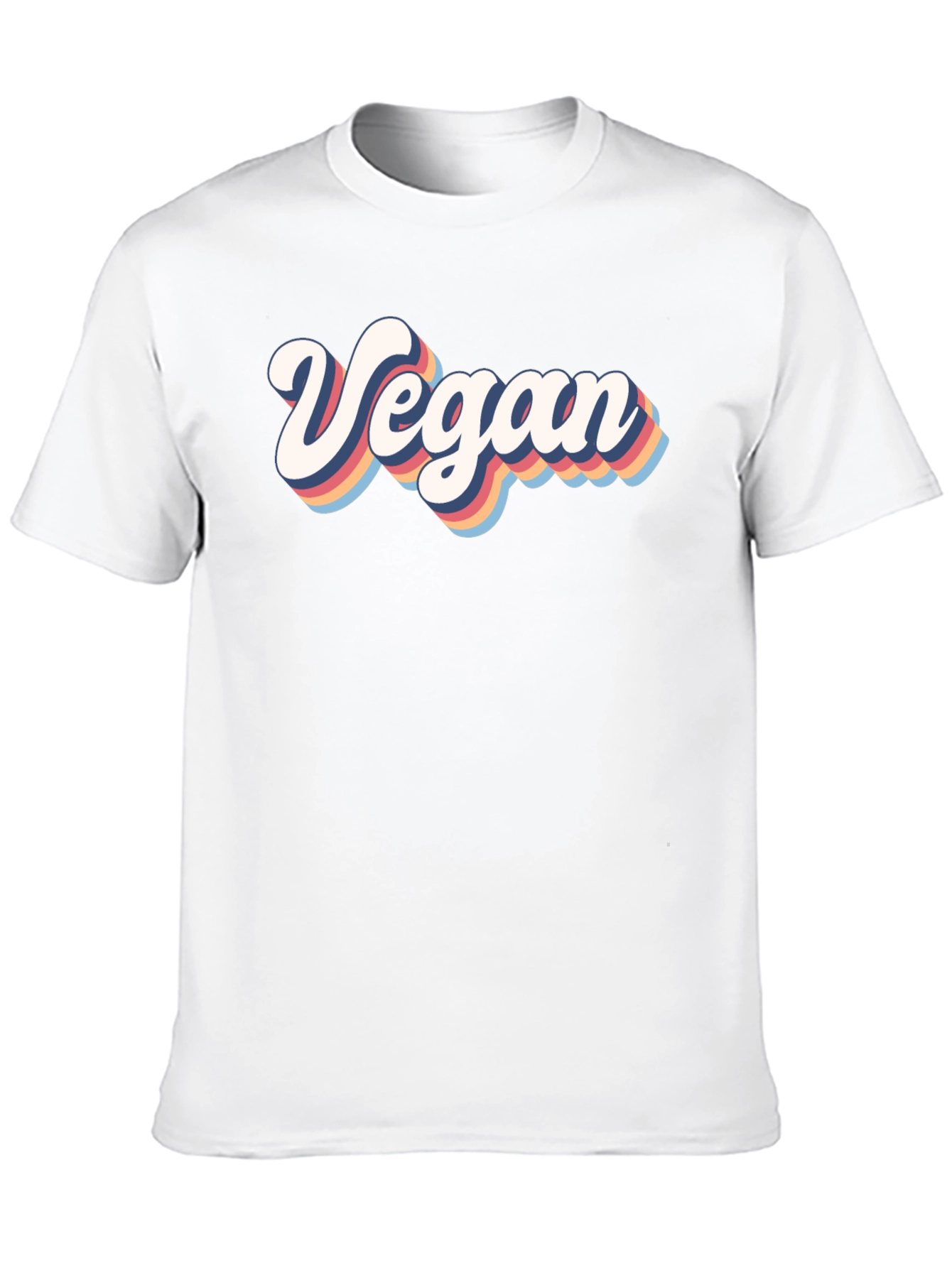 Black Retro Vegan T-Shirt - Short Sleeve Black Tee view 10