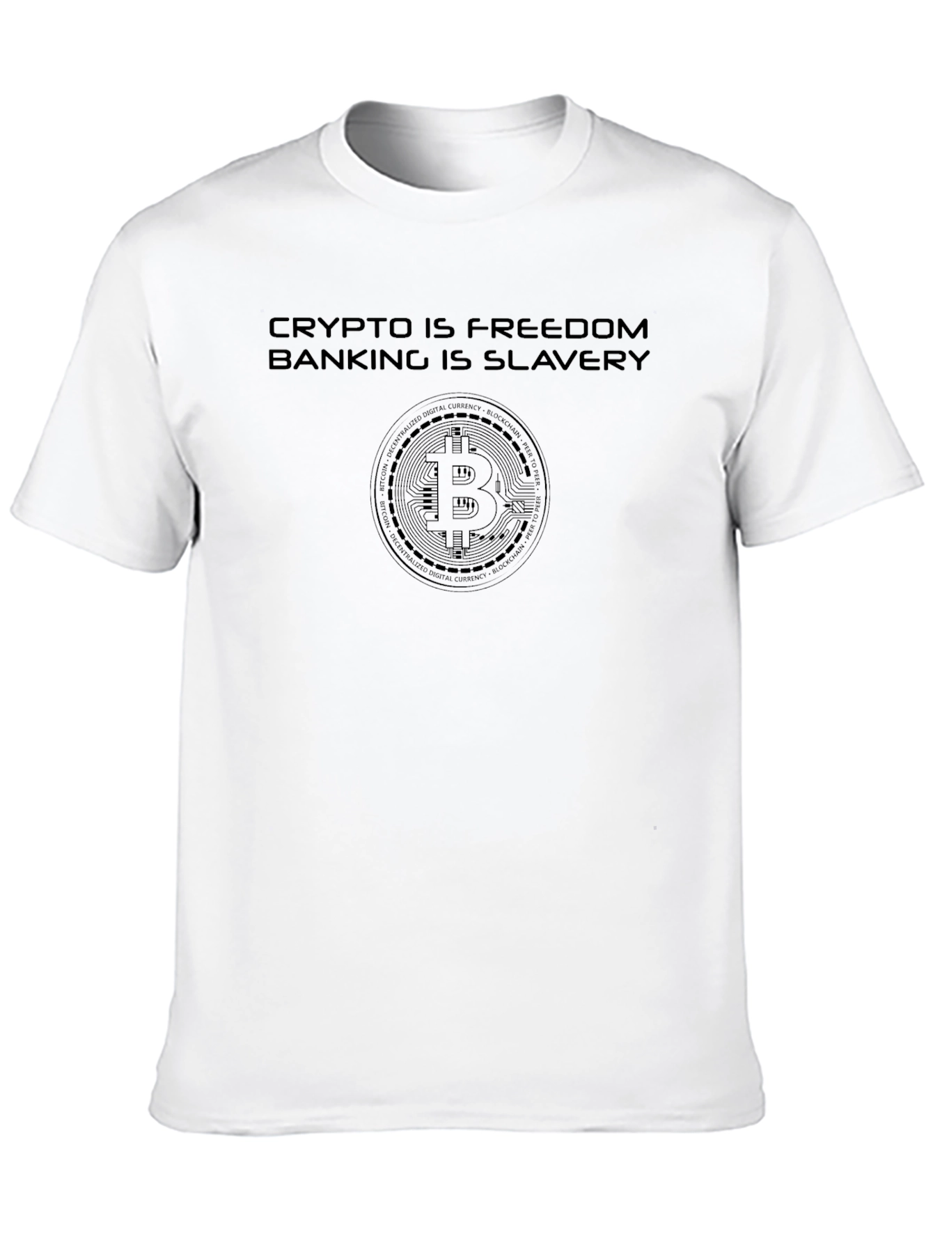 Black Crypto is Freedom Men's T-Shirt view 10