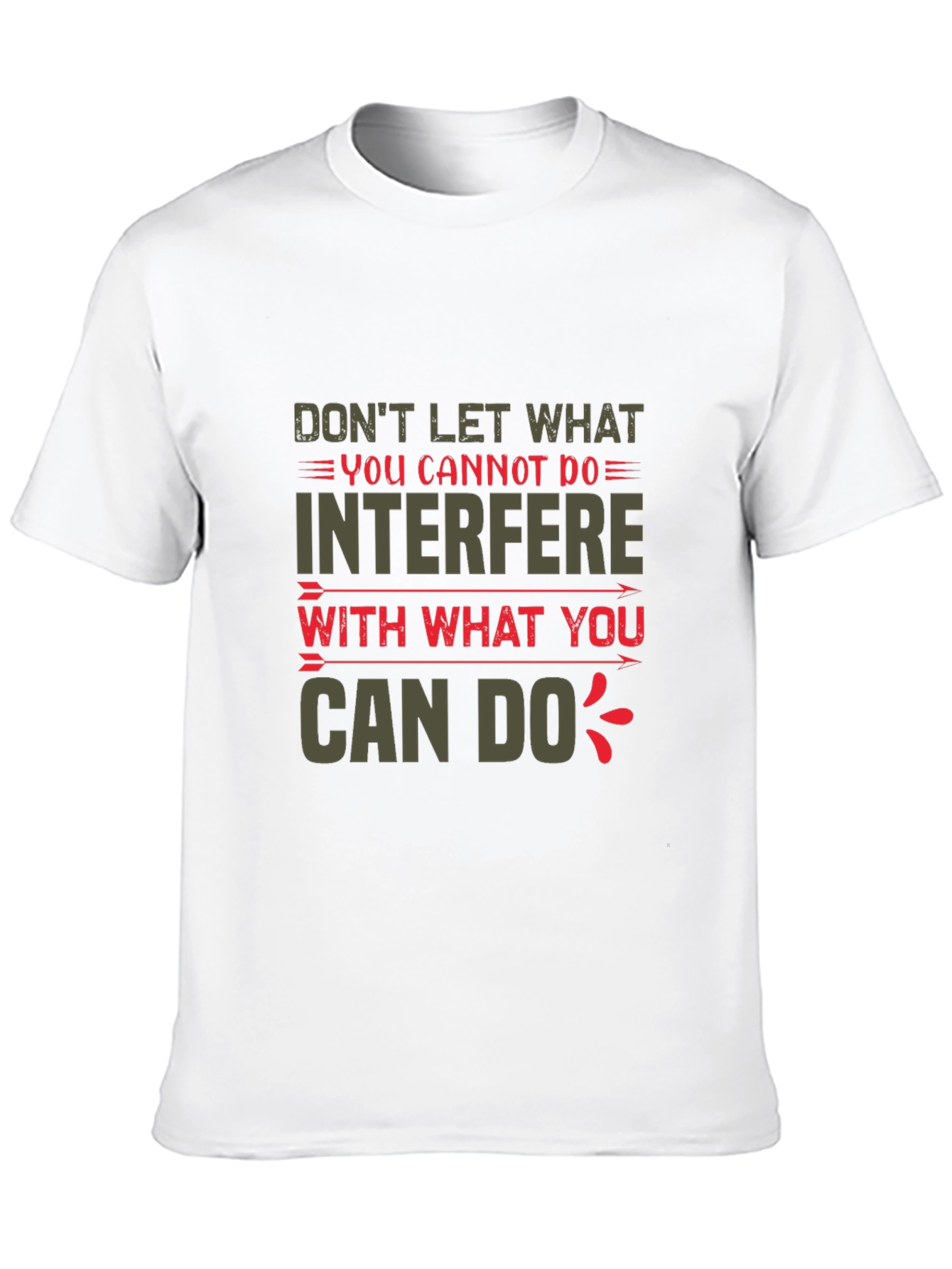 Black Motivational Graphic T-Shirt - Positive Quote Tee view 10