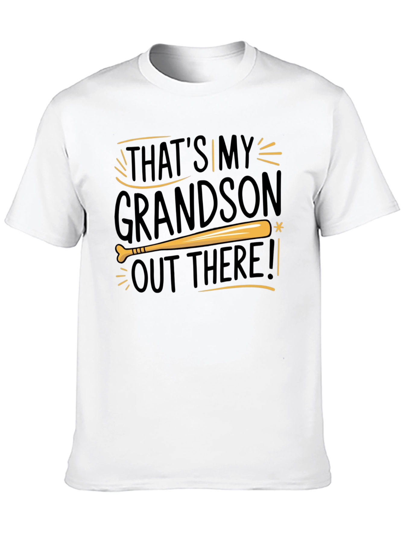Black That's My Grandson Out There T-Shirt - Baseball Tee view 10