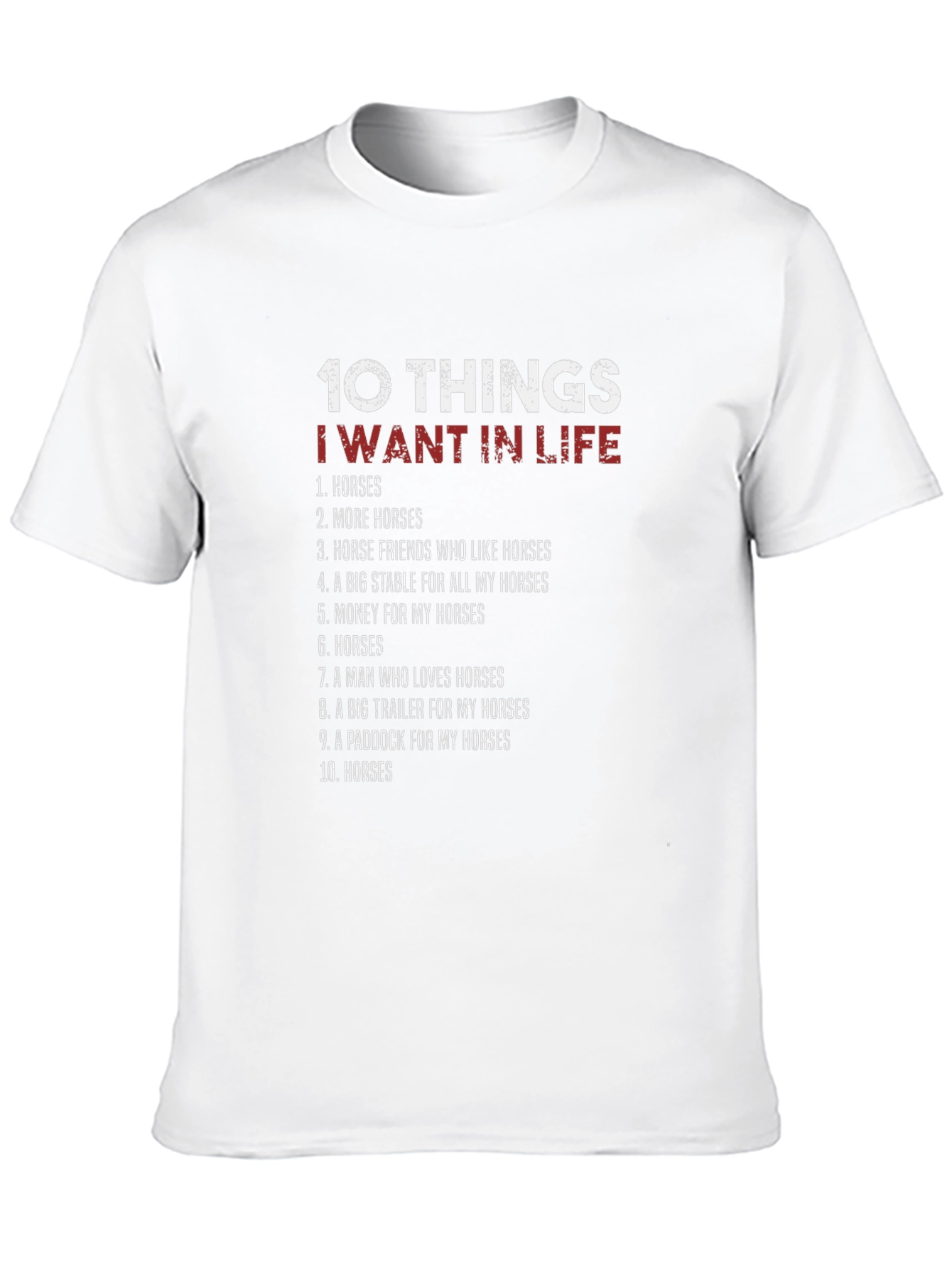 Black Horse Lover T-Shirt: 10 Things I Want In Life view 10