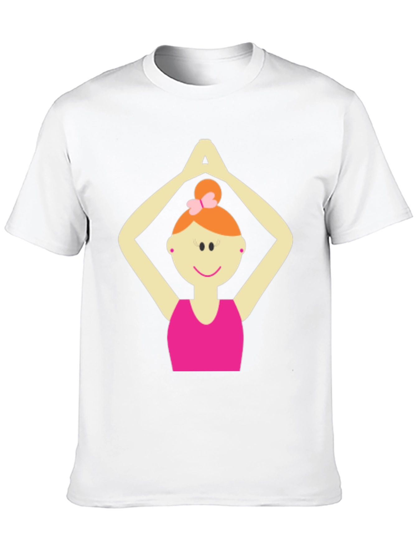 Black Yoga Girl Graphic Tee - Black Cotton Blend T-Shirt view 10