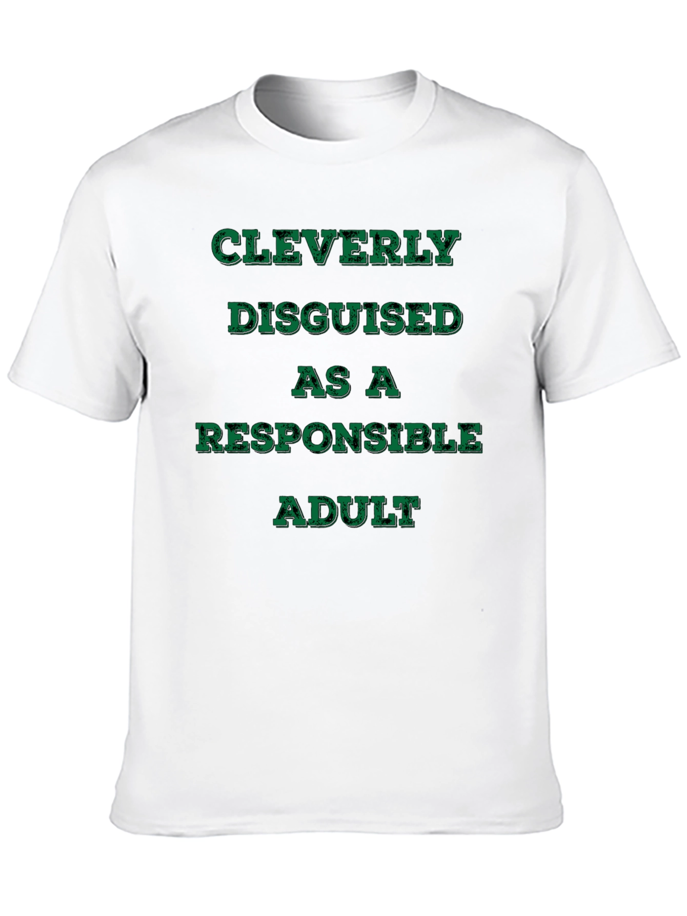 Black Cleverly Disguised Responsible Adult Graphic Tee view 10