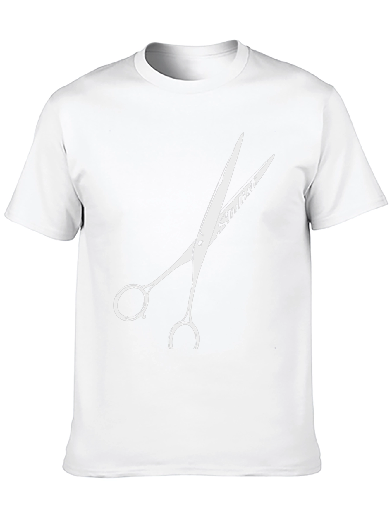 Black Stylist Scissors Graphic Tee - Cool Barber Shirt view 10
