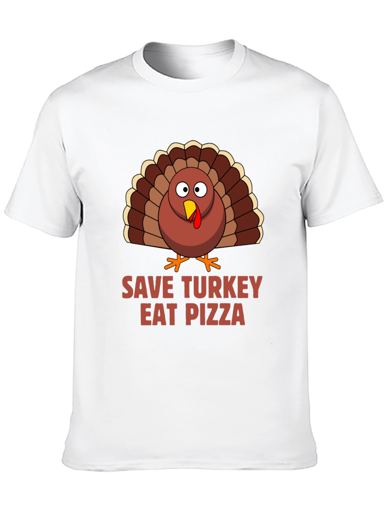 Black Save Turkey Eat Pizza T-Shirt view 10