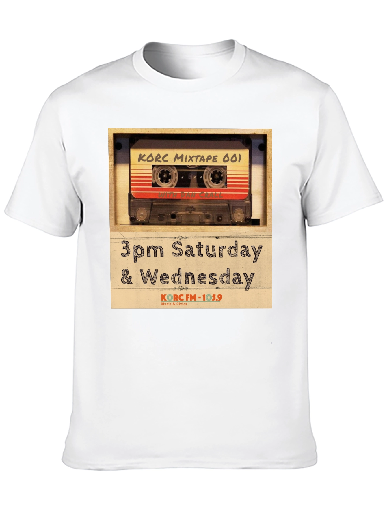 Black Retro KORC Mixtape T-Shirt - Music & Civic Pride view 10