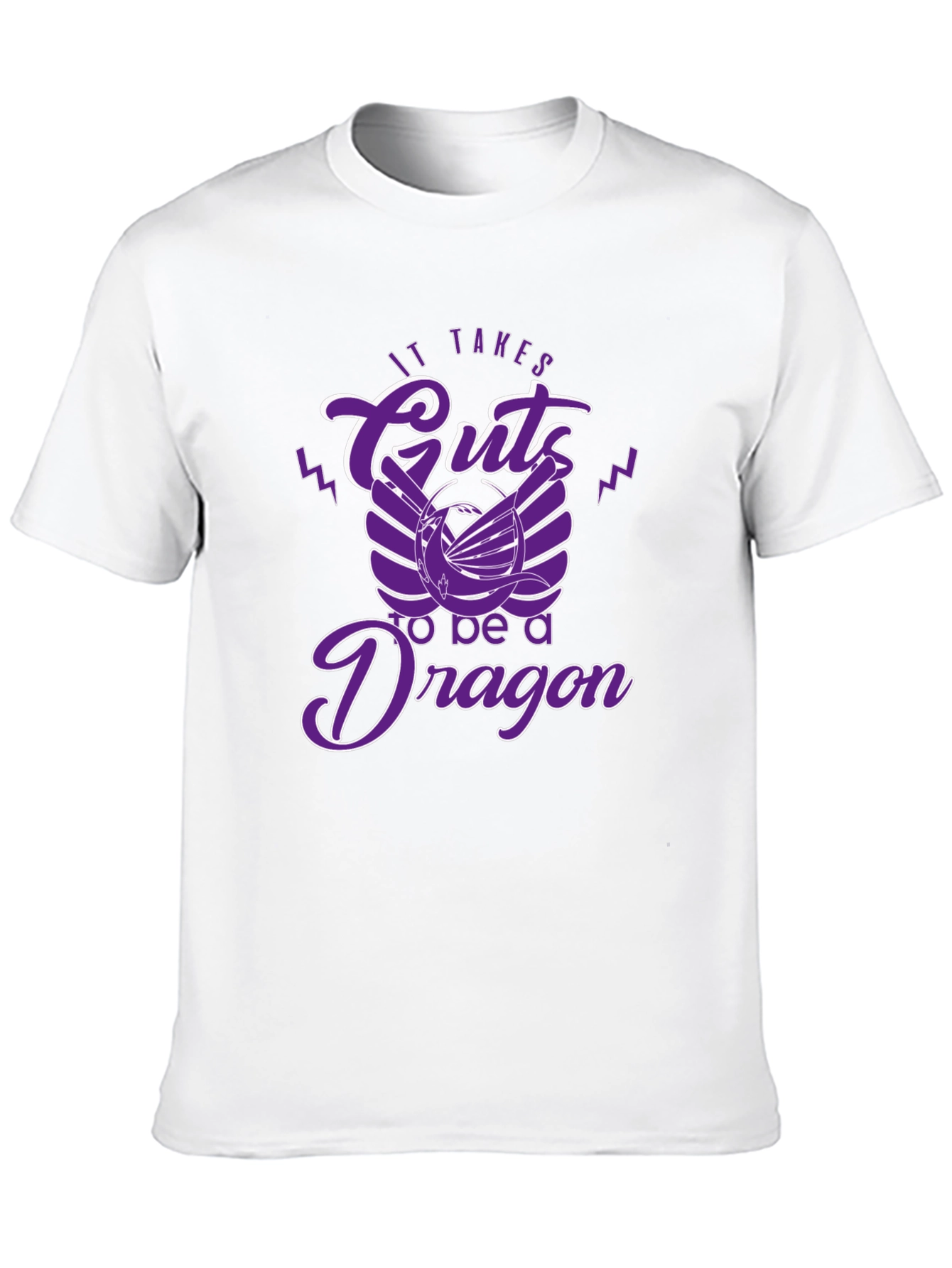Black It Takes Guts to be a Dragon T-Shirt view 10