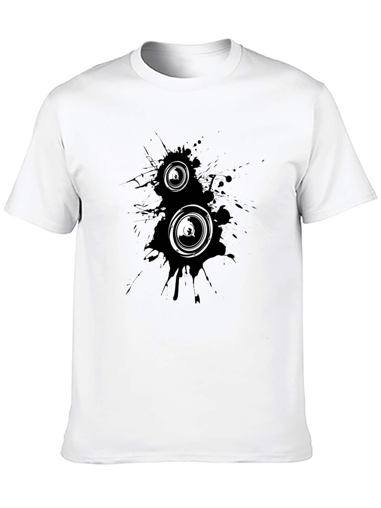 Black Black Graphic Tee - Speaker Design view 10