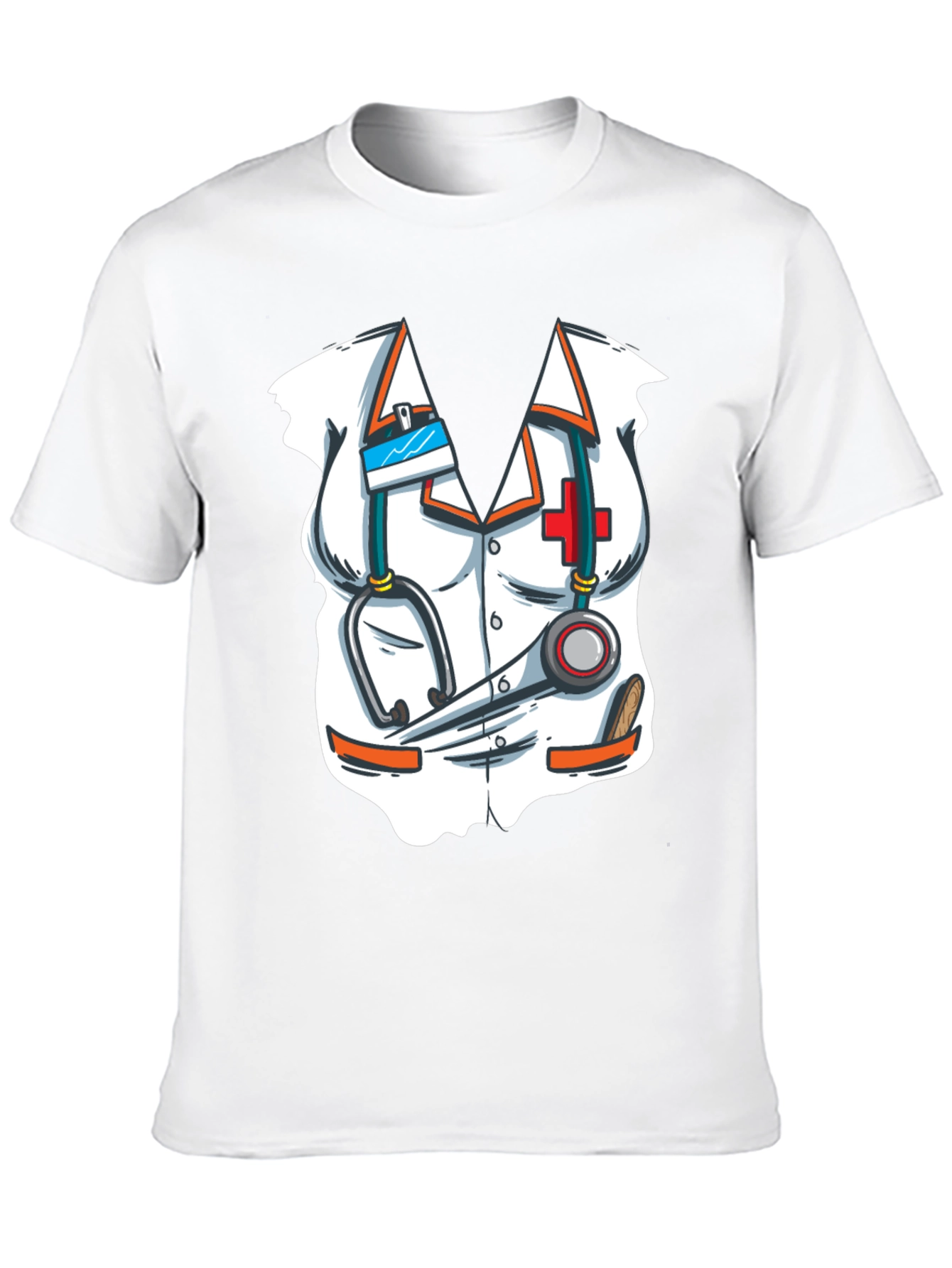 Black Nurse Costume T-Shirt - Novelty Graphic Tee view 10