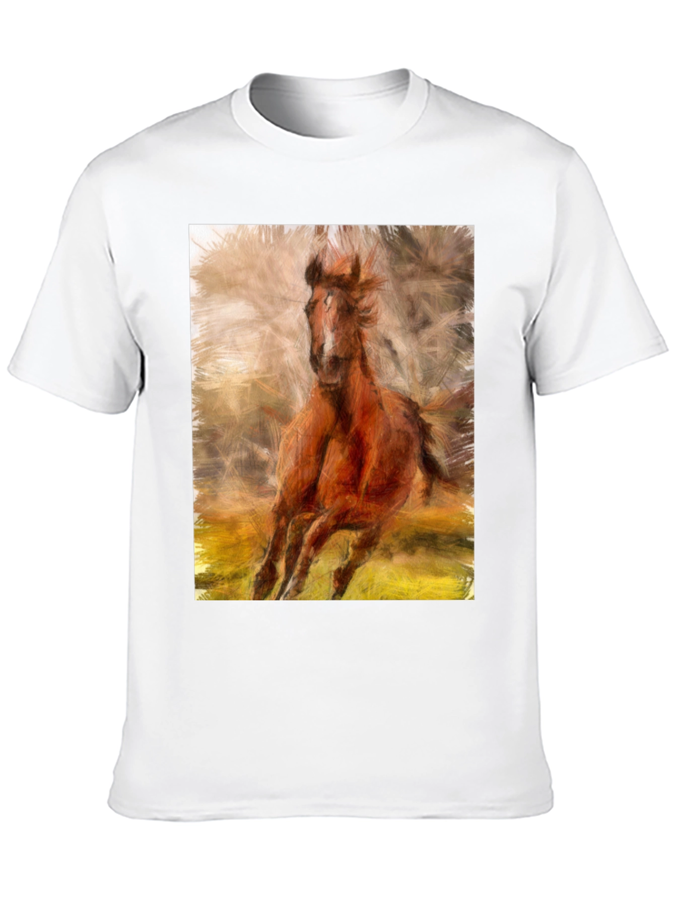 Black Horse Graphic Black T-Shirt view 10
