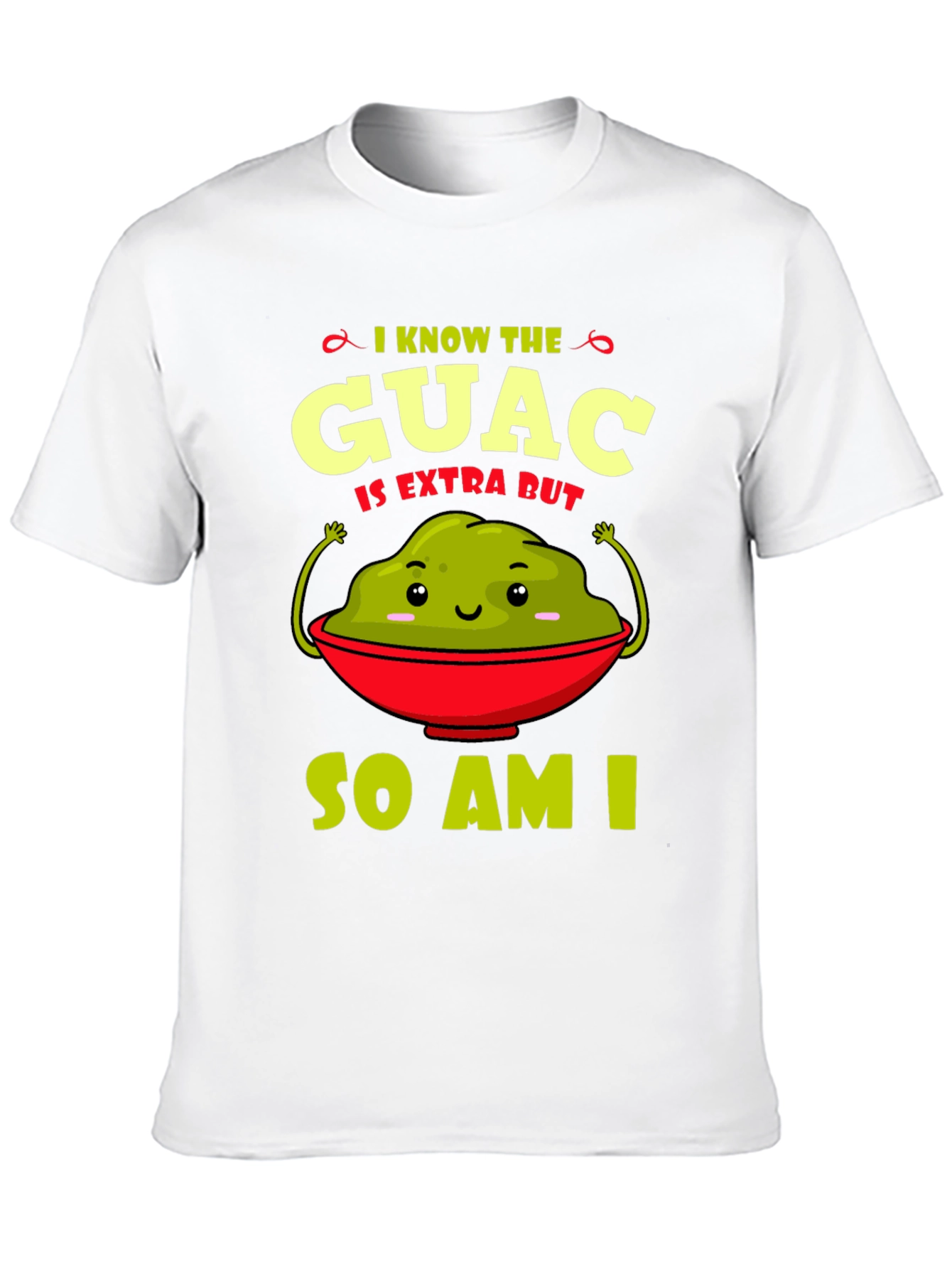 Black Guac Is Extra Graphic Tee - Funny Avocado T-Shirt view 10