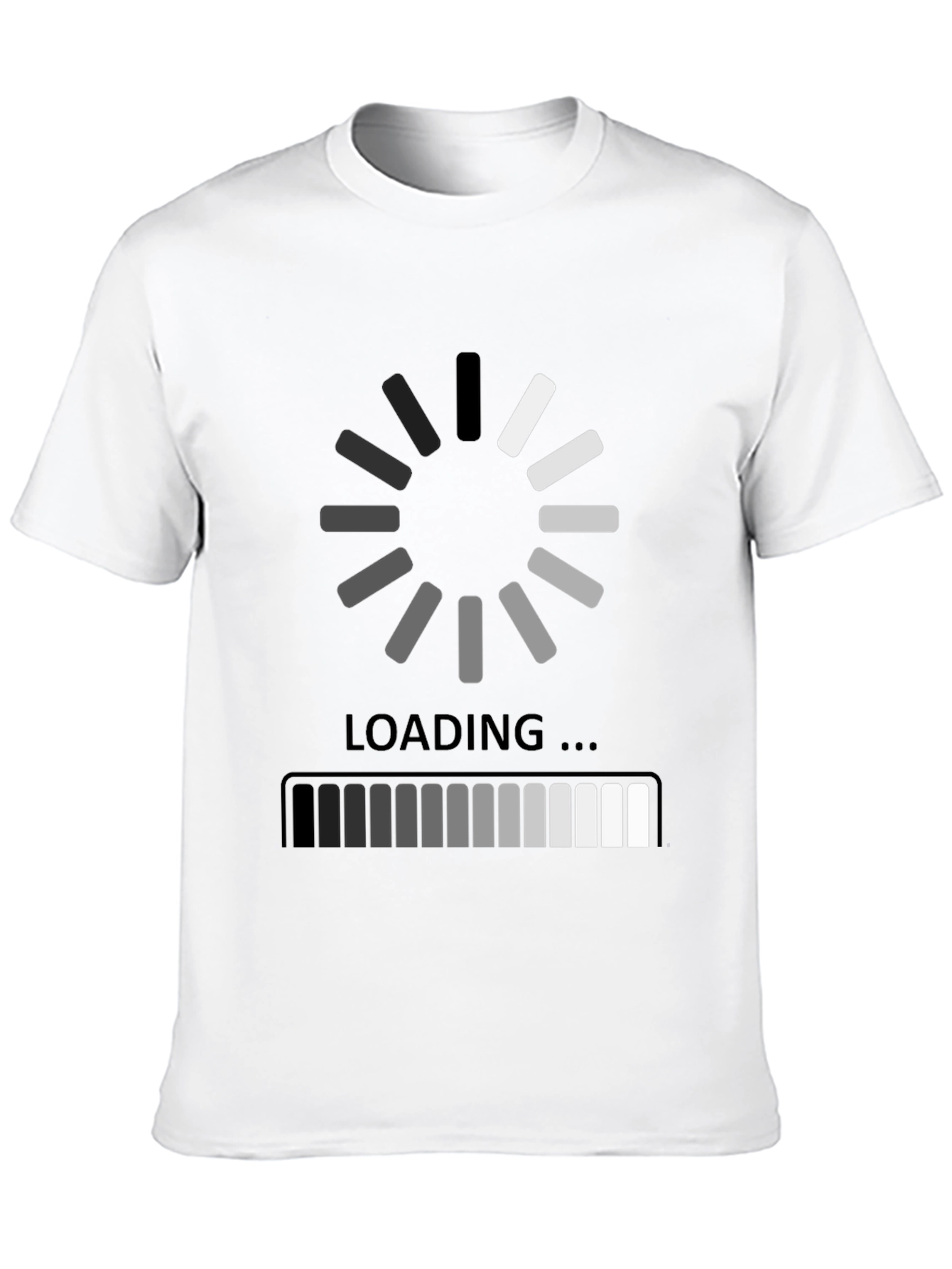 Black Loading Black Graphic Tee - Gamer Humor Shirt view 10