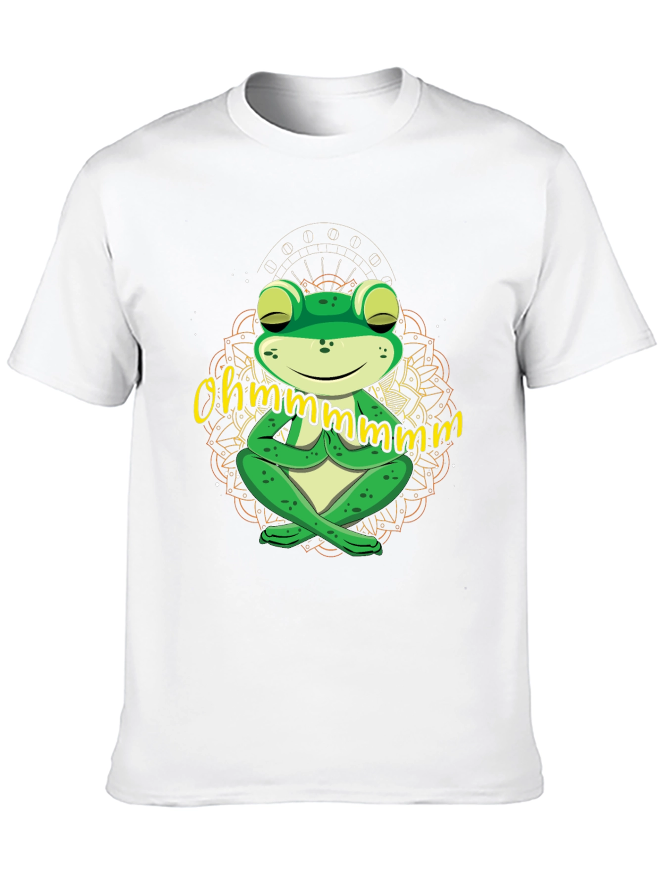 Black Ohm Frog T-Shirt - Meditating Yoga Frog Tee view 10