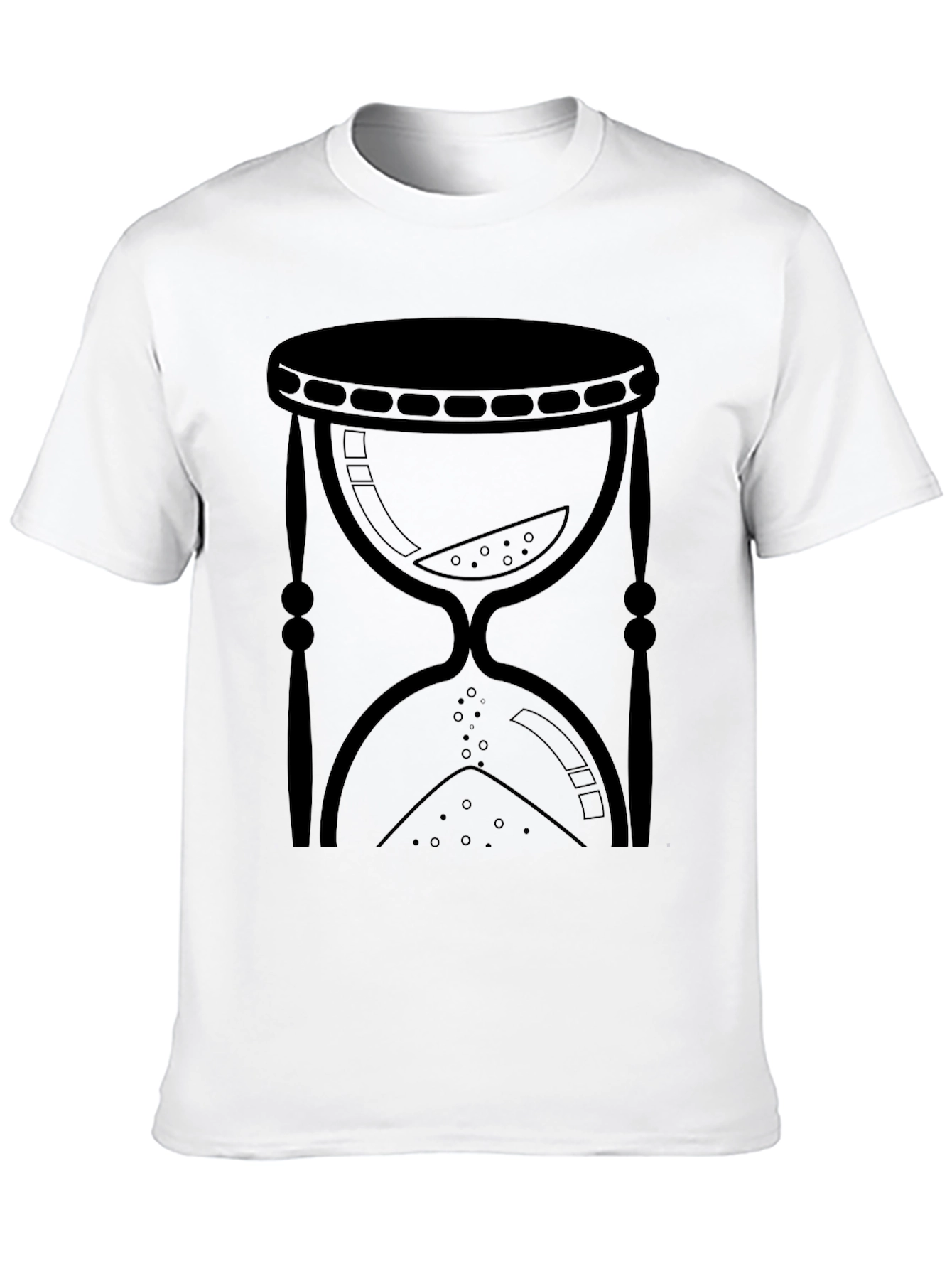 Black Hourglass Graphic Tee - Timeless Design view 10